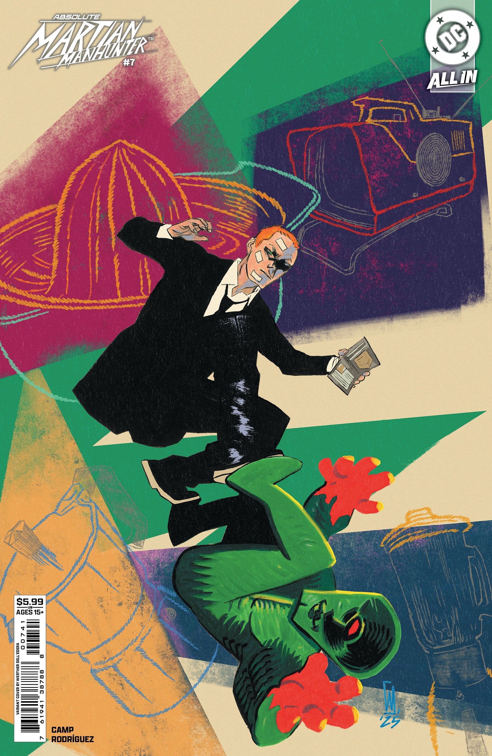 Absolute Martian Manhunter #7 C Werther Dell Edera Variant (12/24/2025) Dc