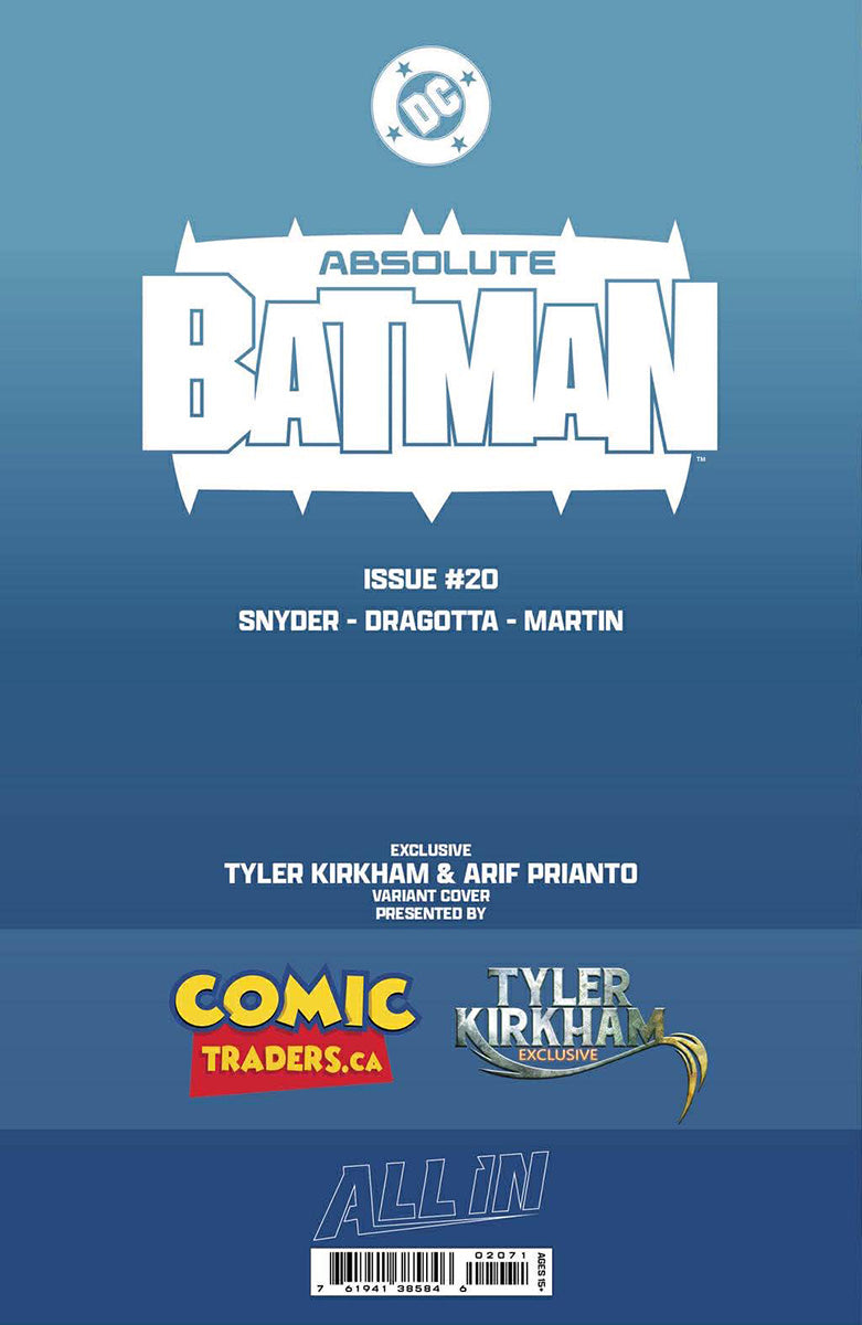 [3 PACK] ABSOLUTE BATMAN TYLER KIRKHAM EXCLUSIVE VAR (05/13/2026)