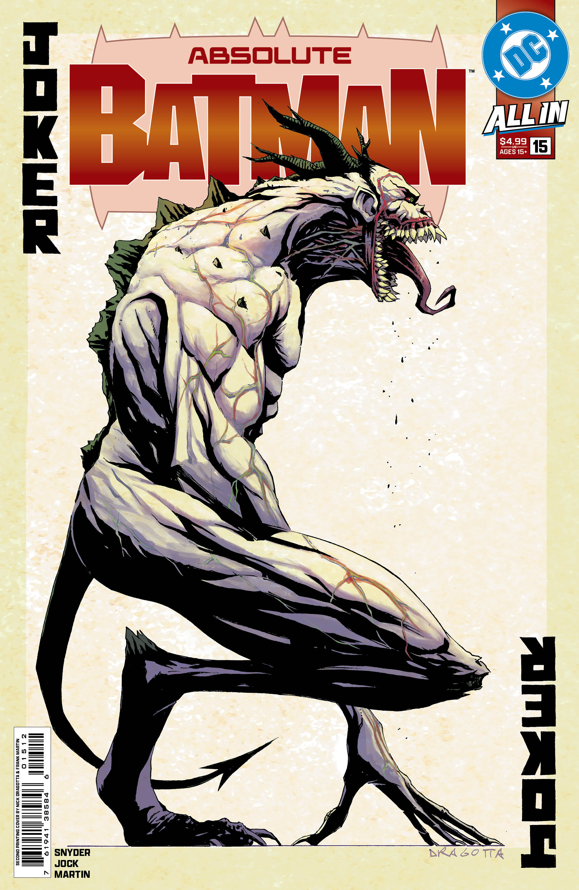 Absolute Batman #15 2nd Print A Nick Dragotta Variant (02/11/2026) Dc