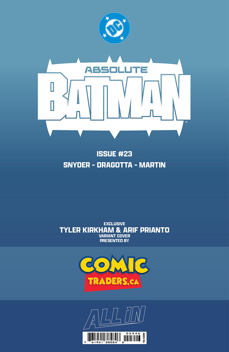[4 PACK] ABSOLUTE BATMAN #23 TYLER KIRKHAM BATTLE DAMAGED EXCLUSIVE HQ VAR (08/12/2026)