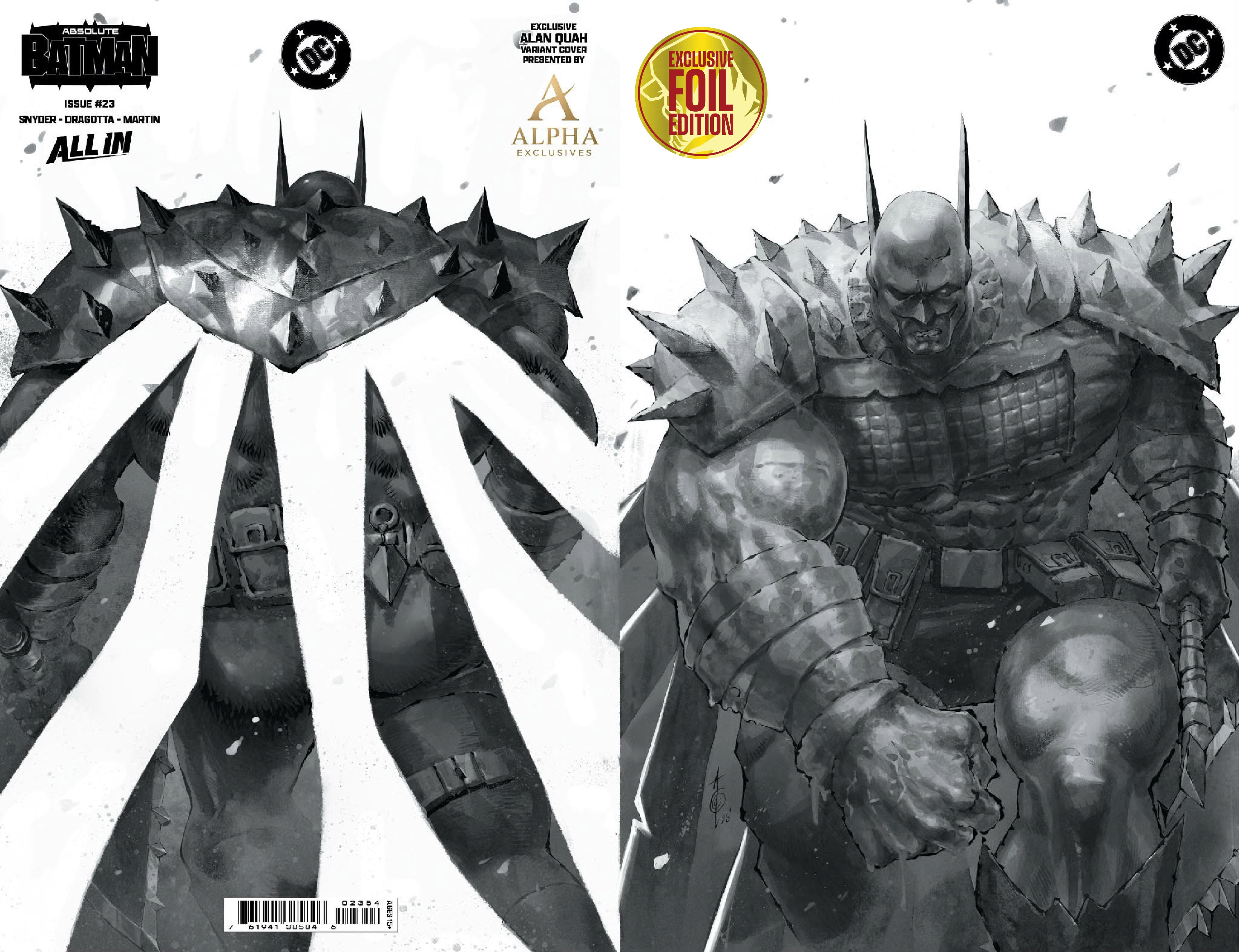 [3 PACK] ABSOLUTE BATMAN #23 ALAN QUAH WRAPAROUND EXCLUSIVE VAR (08/12/2026)