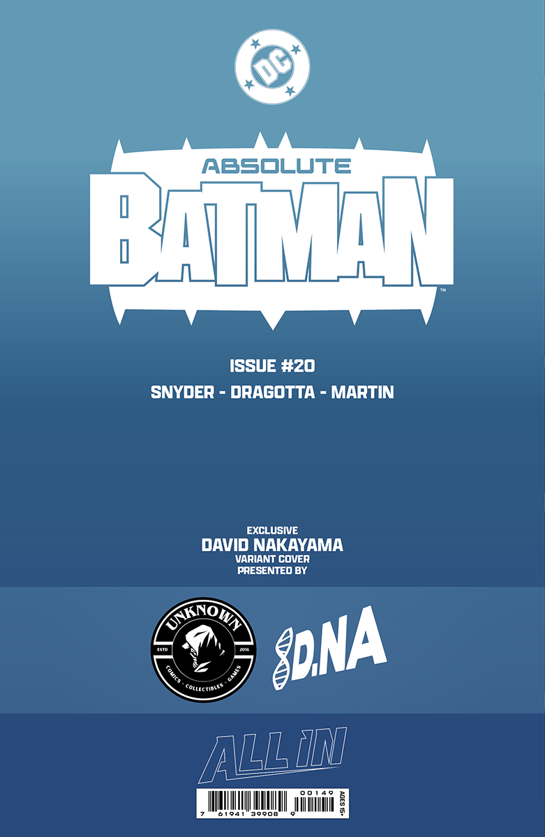[3 PACK] ABSOLUTE BATMAN #20 DAVID NAKAYAMA EXCLUSIVE VAR (05/13/2026)