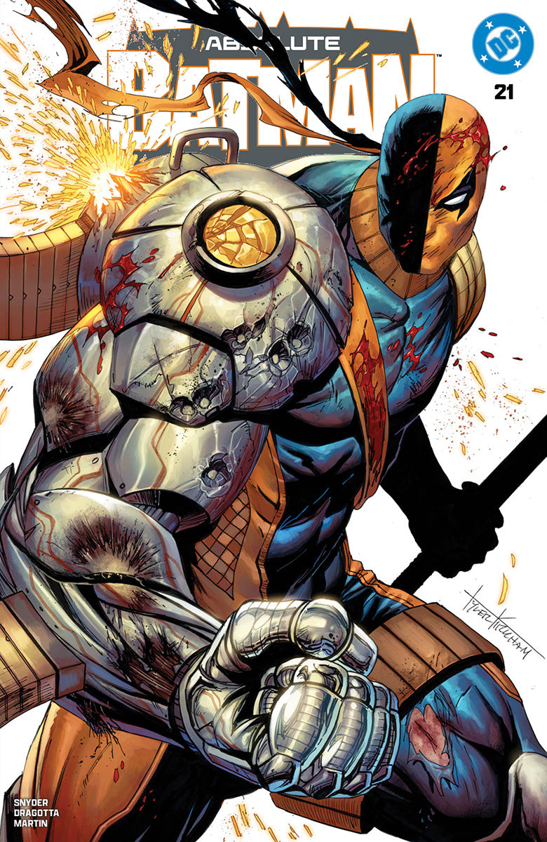 [3 PACK] Absolute Batman #21 Tyler Kirkham Exclusive Battle Damaged Deathstroke Variant (06/17/2026)