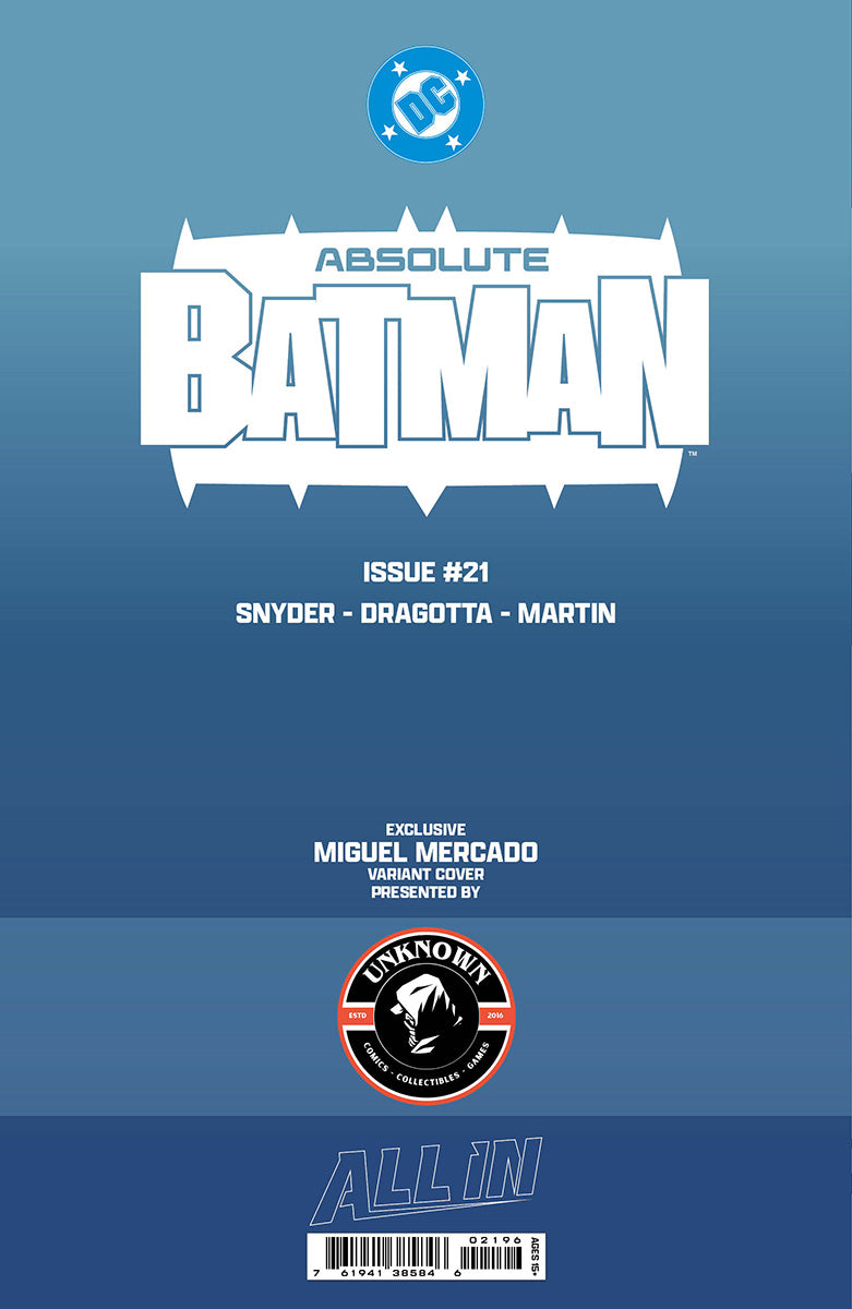 [3 PACK] ABSOLUTE BATMAN #21 MIGUEL MERCADO EXCLUSIVE VAR (06/17/2026)