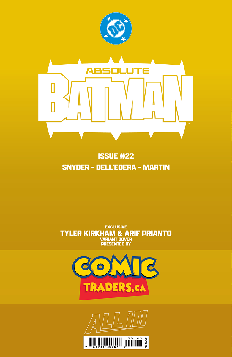 [Signed by Tyler Kirkham][GOLD FOIL] ABSOLUTE BATMAN #22 TYLER KIRKHAM JOKER CONVENTION EXCLUSIVE VIRGIN VAR (12/30/2026)