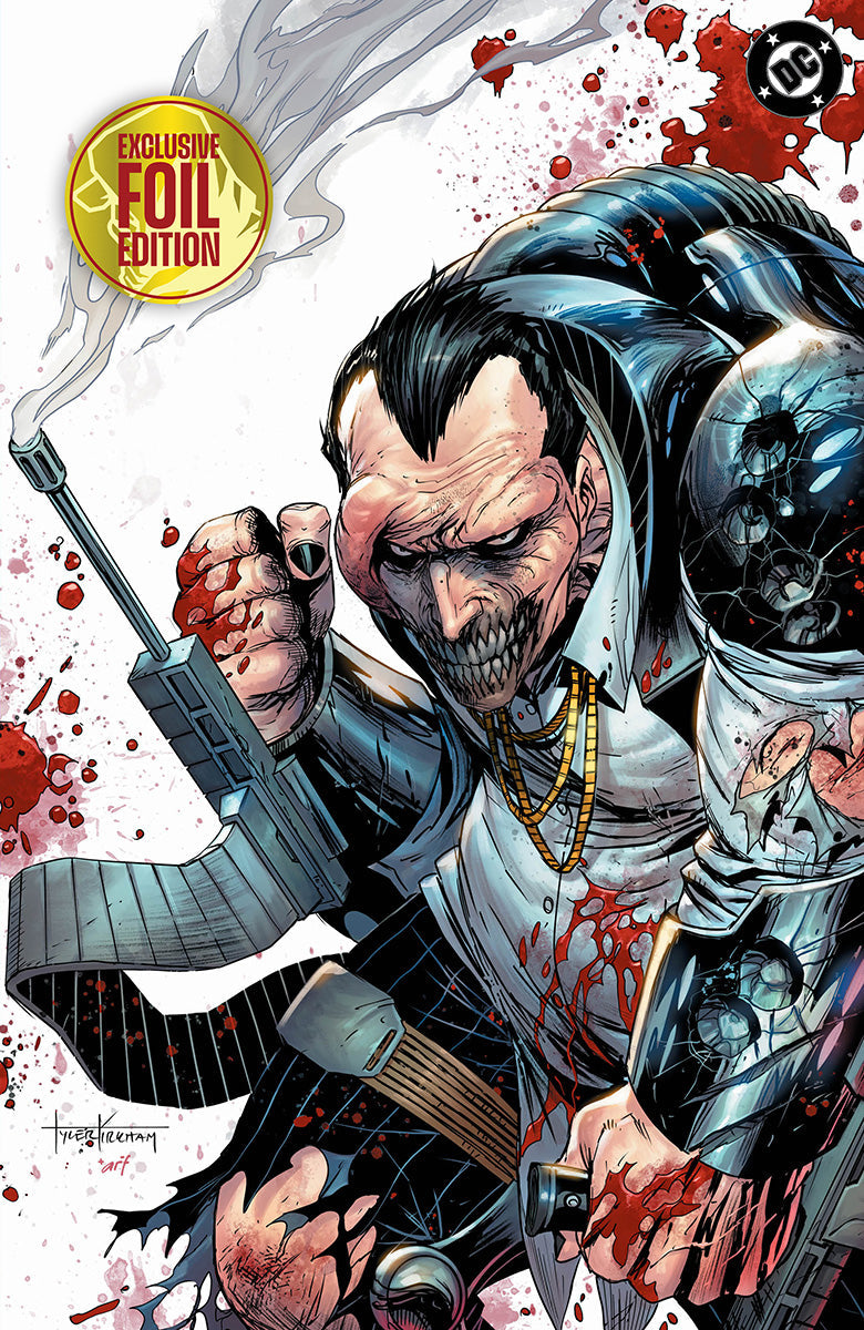[Signed by Tyler Kirkham][FOIL] ABSOLUTE BATMAN #24 TYLER KIRKHAM BATTLE DAMAGED PENGUIN EXCLUSIVE VIRGIN VAR (01/13/2027)