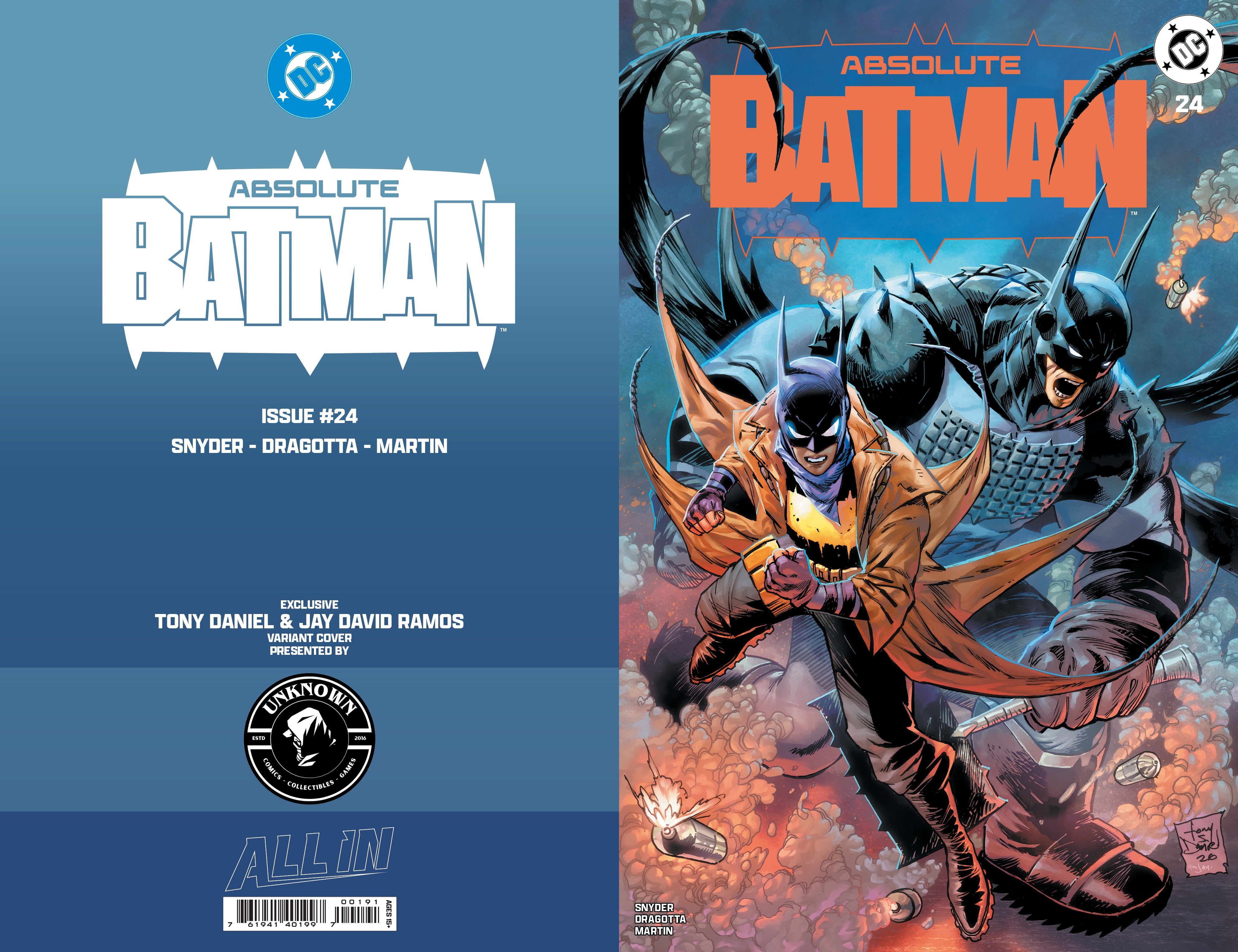 [Signed by Tony Daniel] ABSOLUTE BATMAN #24 TONY DANIEL EXCLUSIVE VAR (01/13/2027)