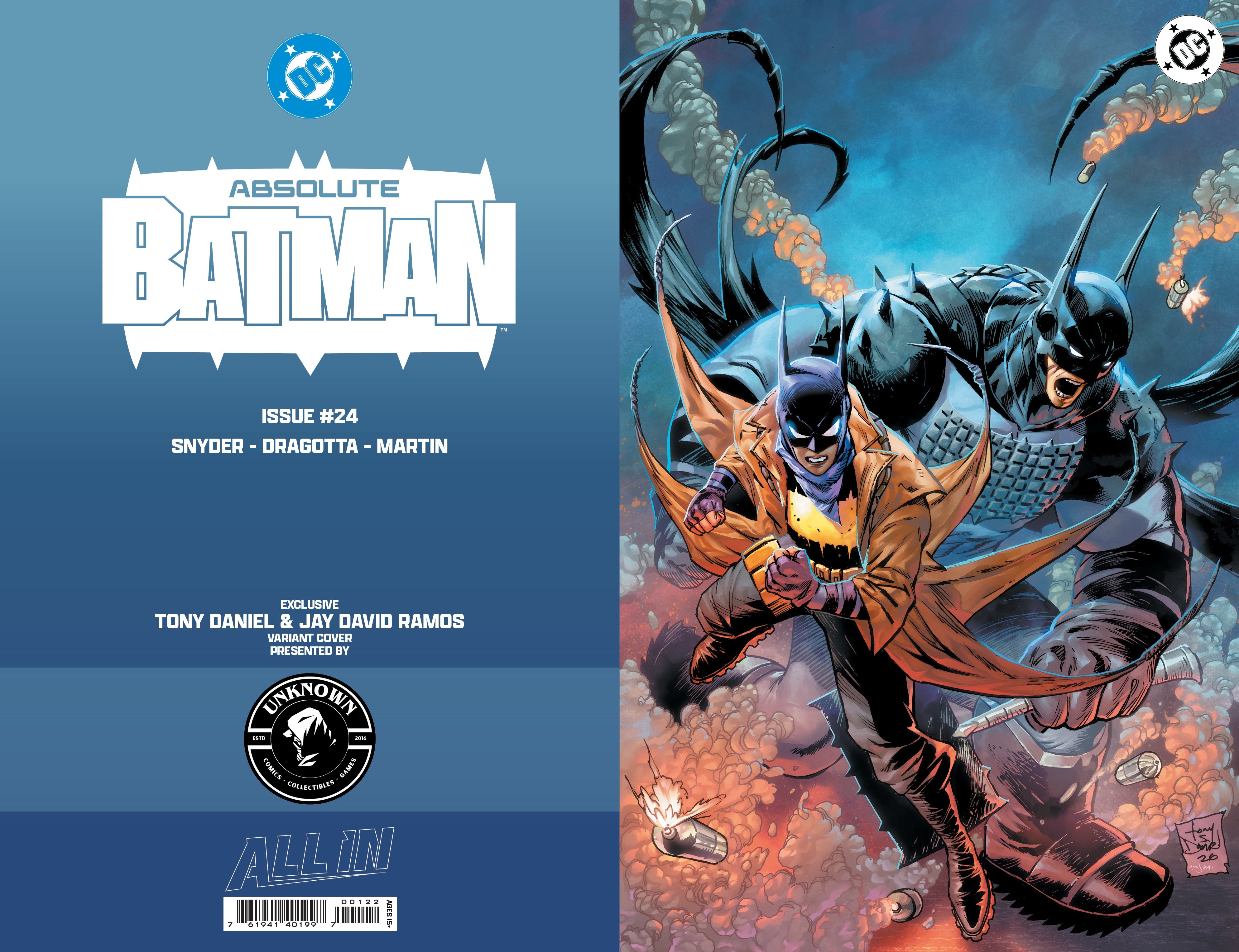 [Signed by Tony Daniel] ABSOLUTE BATMAN #24 TONY DANIEL EXCLUSIVE VIRGIN VAR (01/13/2027)
