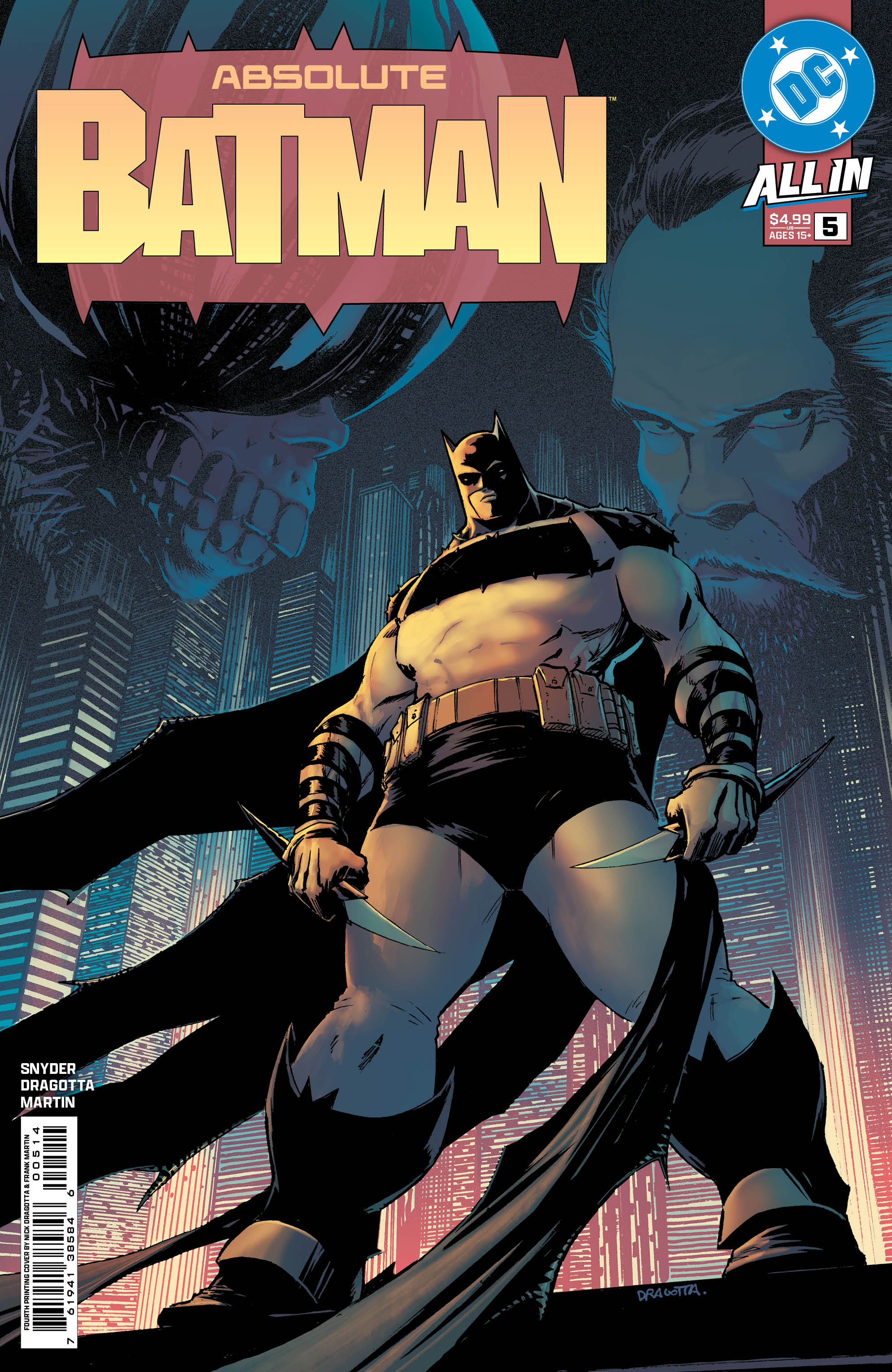 Absolute Batman #5 4th Print Nick Dragotta Variant (11/26/2025) Dc