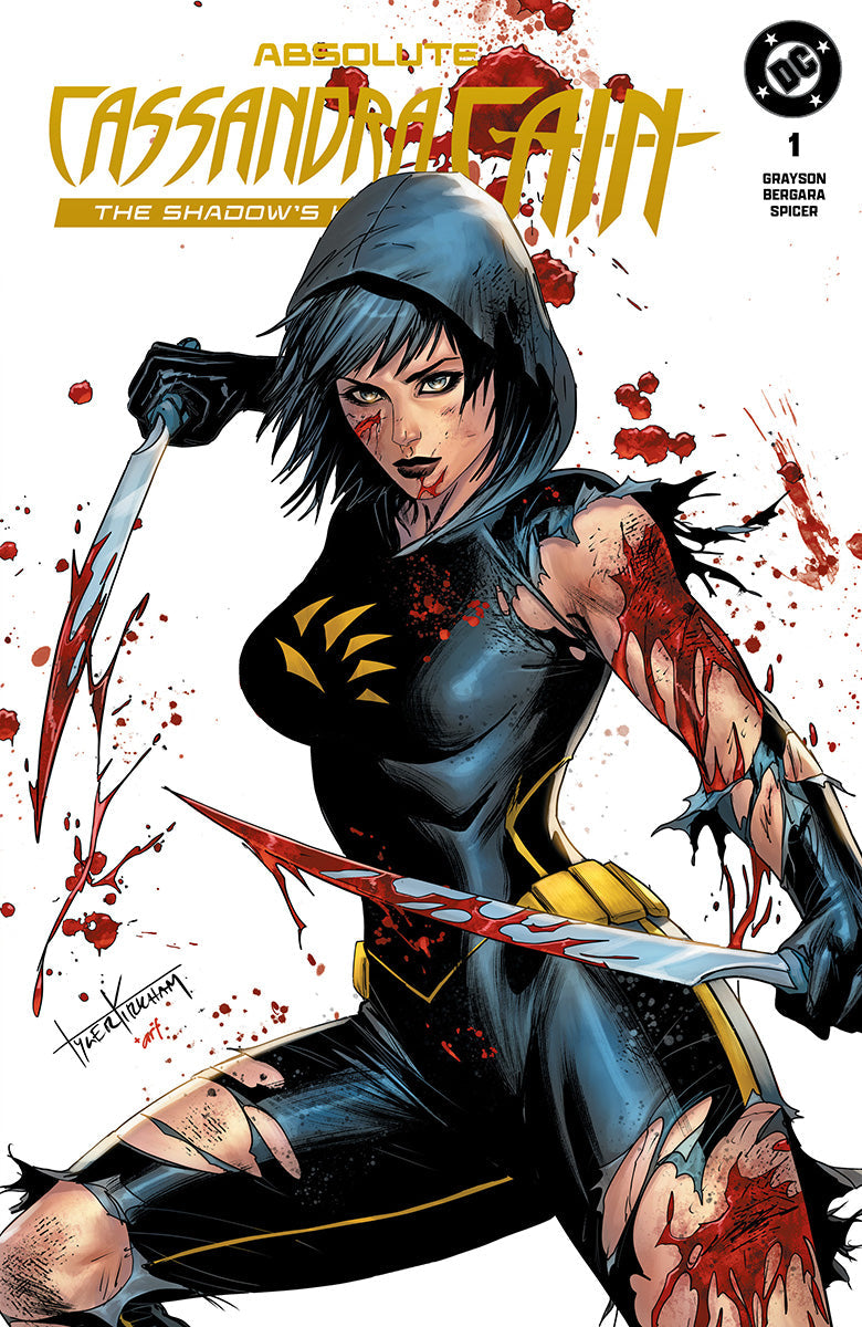 [Signed by Tyler Kirkham] ABSOLUTE CASSANDRA CAIN THE SHADOW'S HAND #1 (ONE SHOT) TYLER KIRKHAM BATTLE DAMAGED VAR (01/13/2027)