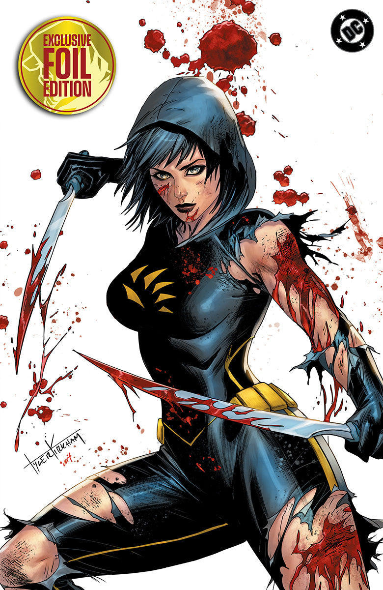 [Signed by Tyler Kirkham][FOIL] ABSOLUTE CASSANDRA CAIN THE SHADOW'S HAND #1 (ONE SHOT) TYLER KIRKHAM BATTLE DAMAGED VIRGIN VAR (01/13/2027)