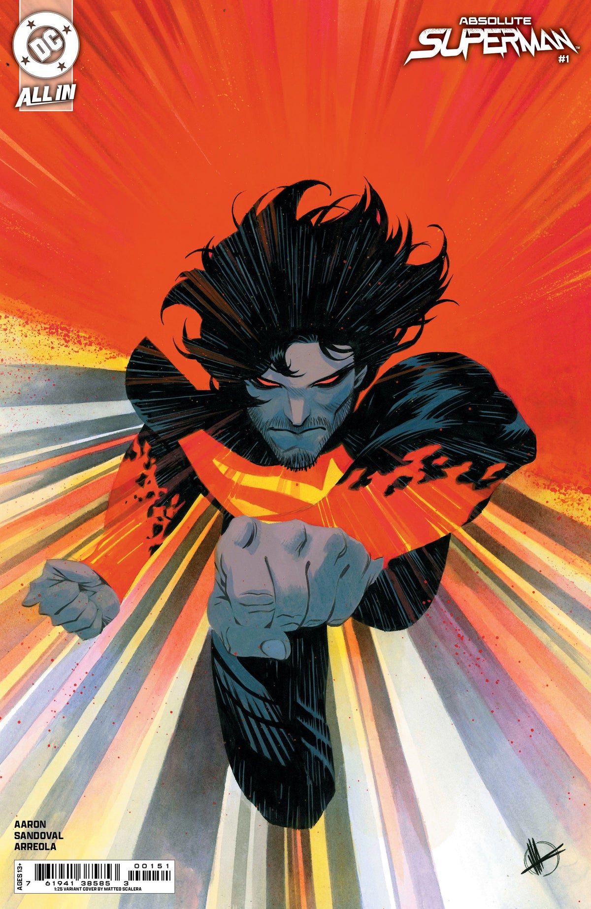 Absolute Superman #3 Rafa Sandoval Cover (DC Comics March 2025 Absolute Superman #3 Rafa Sandoval Cover (DC Comics March 2025