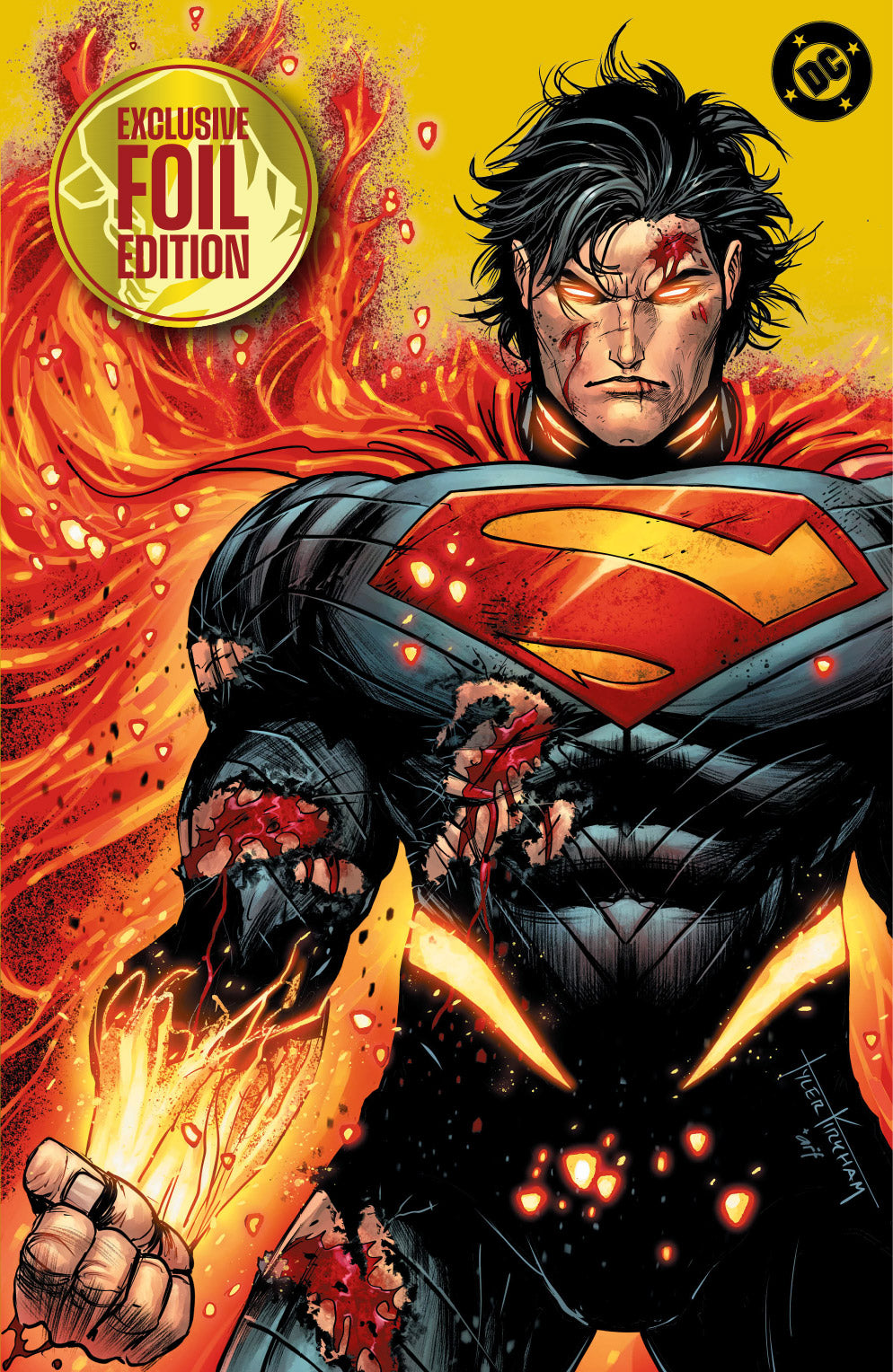 [GOLD FOIL] ABSOLUTE SUPERMAN #22 TYLER KIRKHAM BATTLE DAMAGED NYCC EXCLUSIVE VIRGIN VAR (10/28/2026)