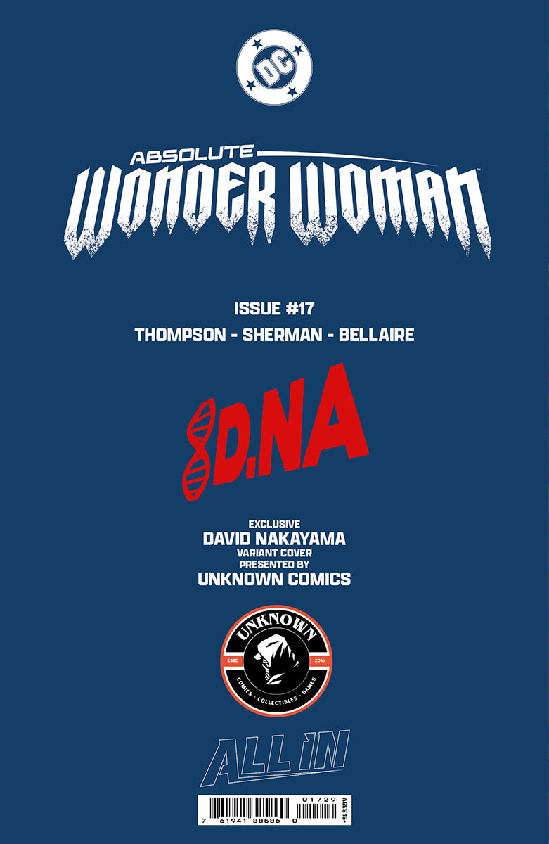 ABSOLUTE WONDER WOMAN #17 DAVID NAKAYAMA EXCLUSIVE VIRGIN VAR (02/25/2026)
