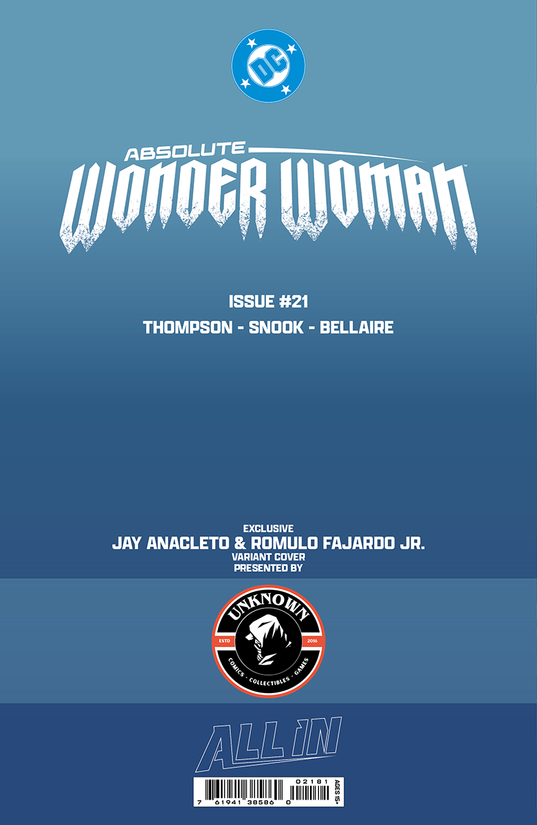 [Signed by Jay Anacleto] ABSOLUTE WONDER WOMAN #21 JAY ANACLETO EXCLUSIVE VIRGIN VAR (09/24/2026)