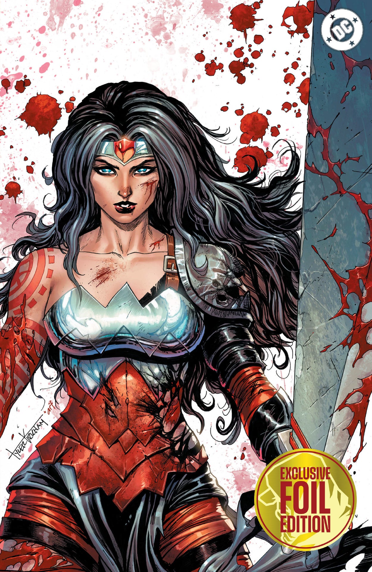 [3 PACK] ABSOLUTE WONDER WOMAN #23 TYLER KIRKHAM BATTLE DAMAGED (08/26/2026)