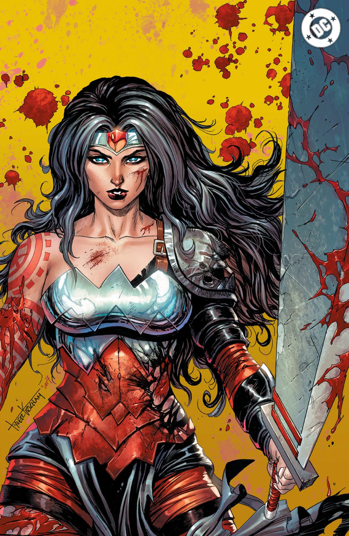 [GOLD FOIL] ABSOLUTE WONDER WOMAN #23 TYLER KIRKHAM BATTLE DAMAGED NYCC EXCLUSIVE VIRGIN VAR (10/28/2026)