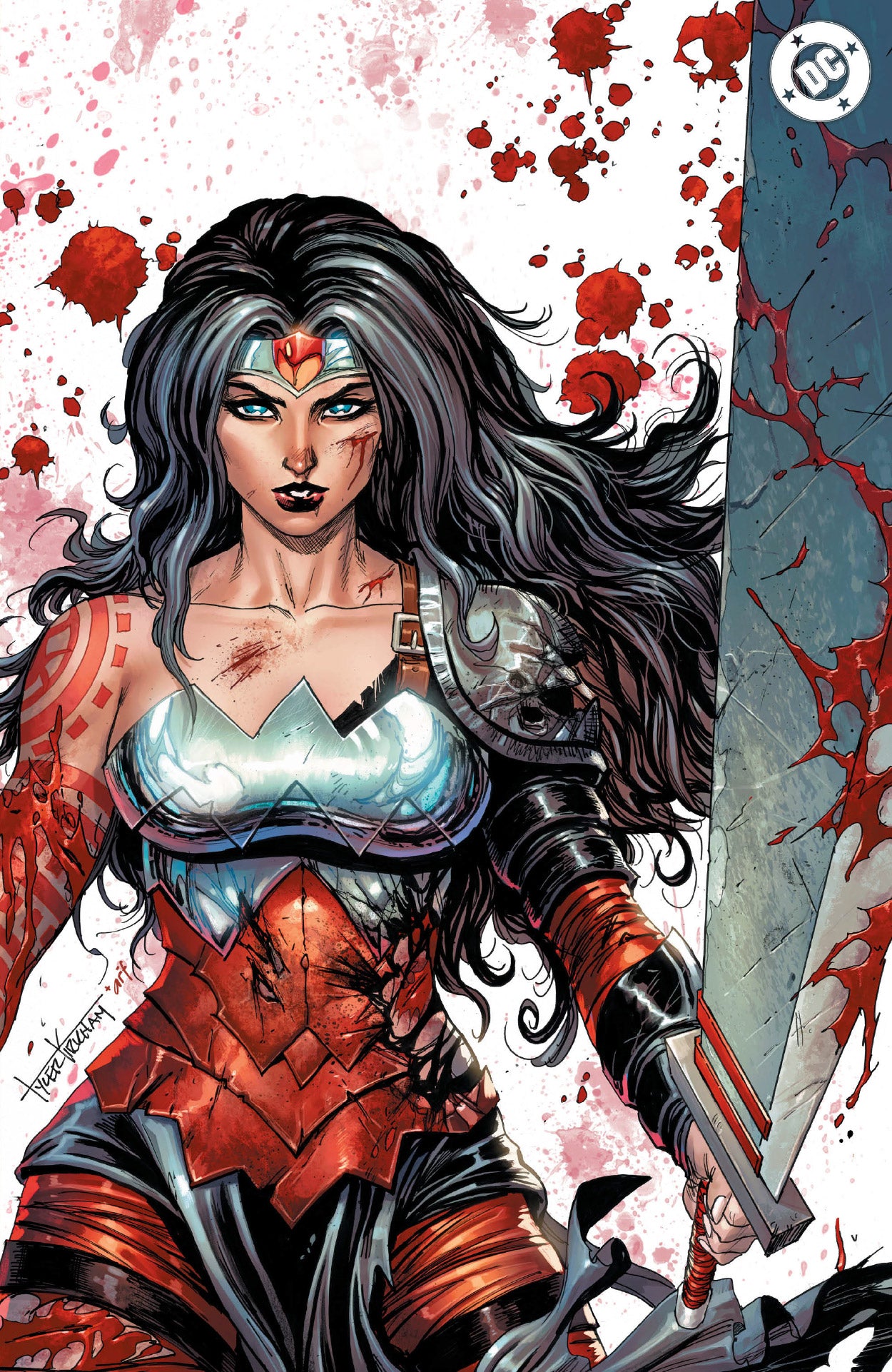 [3 PACK] ABSOLUTE WONDER WOMAN #23 TYLER KIRKHAM BATTLE DAMAGED (08/26/2026)