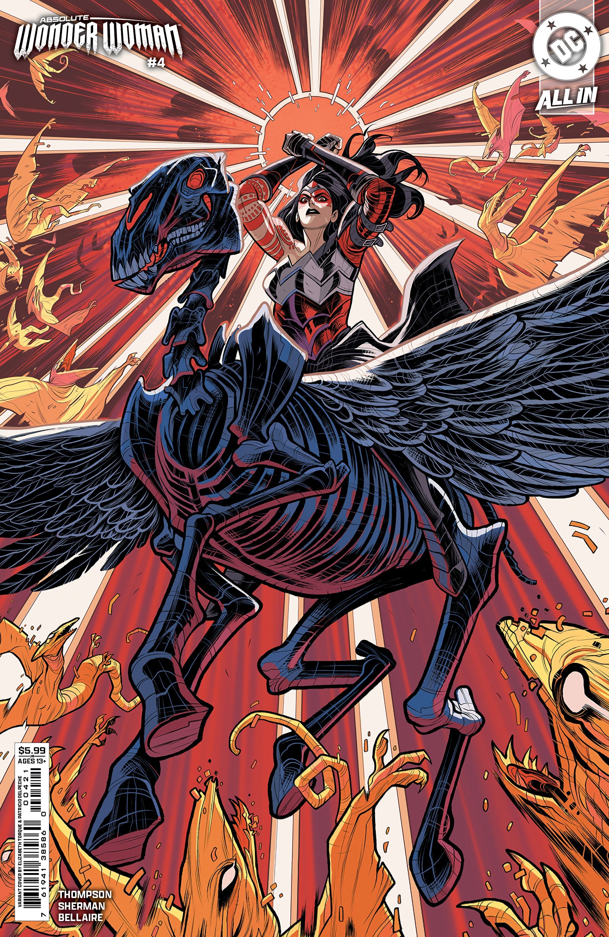 Absolute Wonder Woman #4 A1 Cover Set Of 6 1:25 1:50 (01/22/2025) Dc