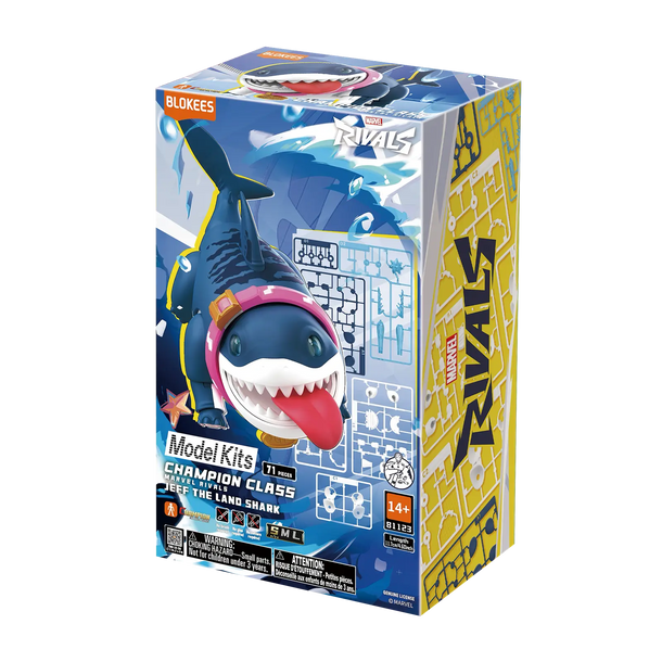 Marvel Rivals Champion Class 12 Jeff The Land Shark Model Kits | Blokees
