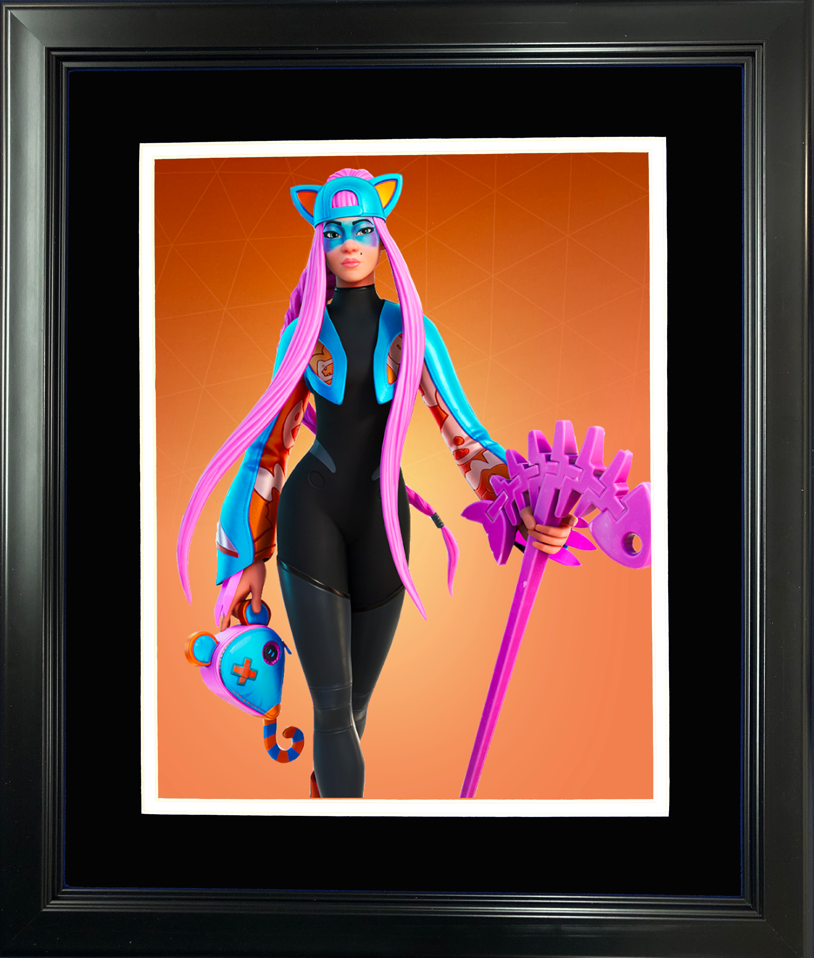 Framed Alli Legendary Fortnite Skin 11"x14"Video Game Photo