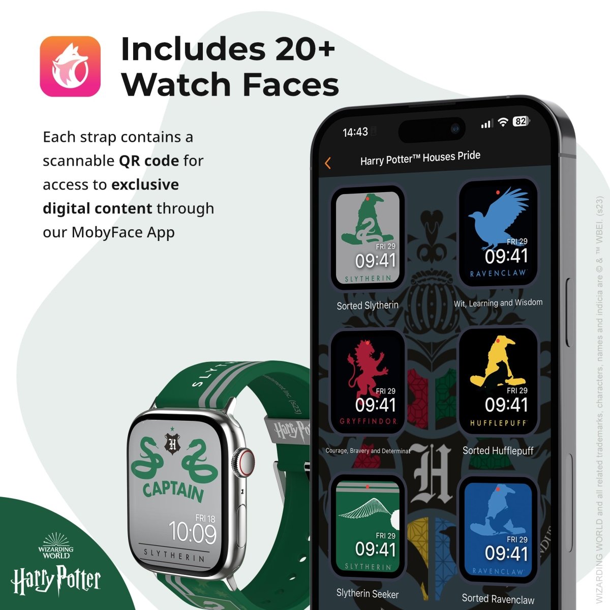 Harry Potter - House Pride - Slytherin Smartwatch Band