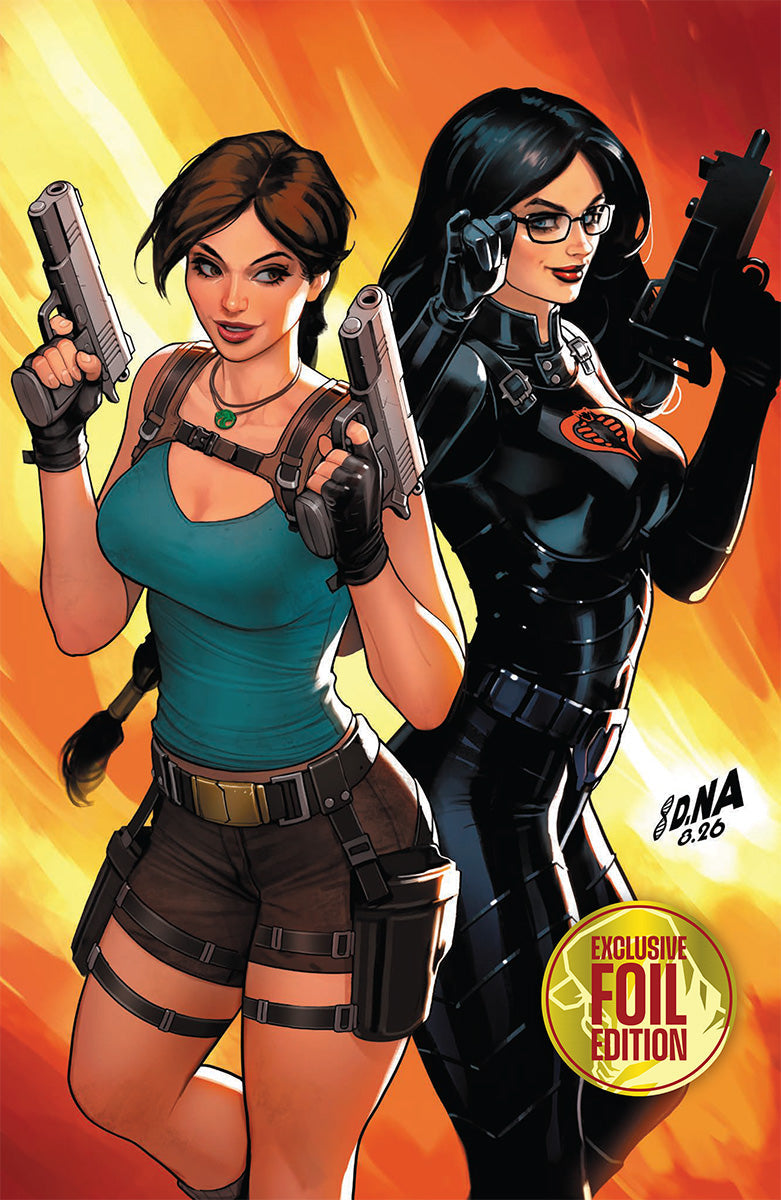 [Signed by David Nakayama] [FOIL] GI JOE A REAL AMERICAN HERO TOMB RAIDER #1 DAVID NAKAYAMA NYCC EXCLUSIVE VIRGIN VAR (01/27/2027)