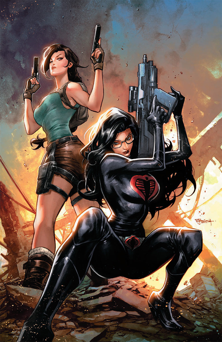 [Signed by Stephen Segovia] GI JOE A REAL AMERICAN HERO TOMB RAIDER #1 STEPHEN SEGOVIA EXCLUSIVE VIRGIN VAR (01/27/2027)