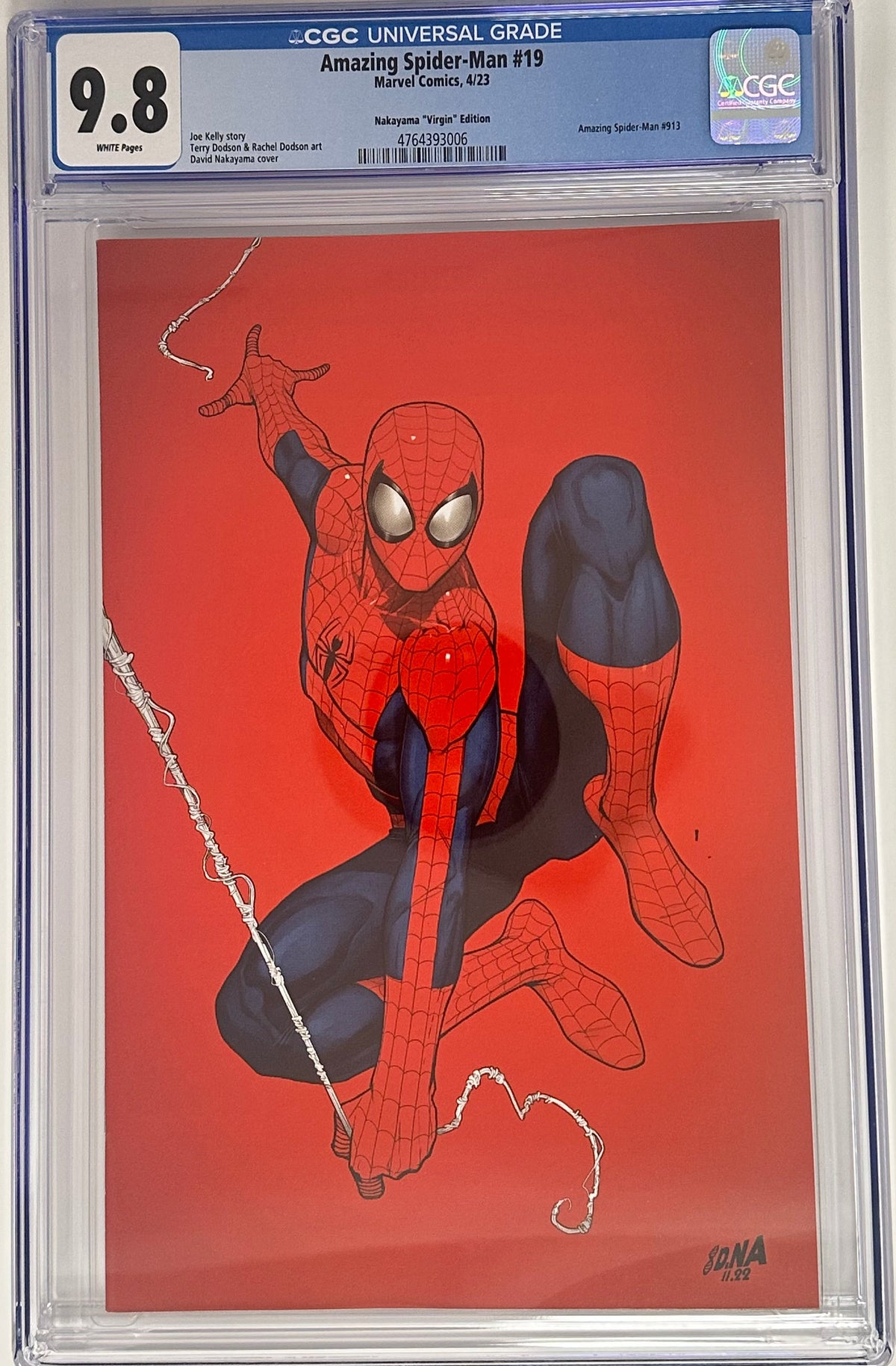 AMAZING SPIDER-MAN #19 CGC 9.8 BLUE LABEL DAVID NAKAYAMA EXCLUSIVE VIRGIN VAR [IN STOCK]