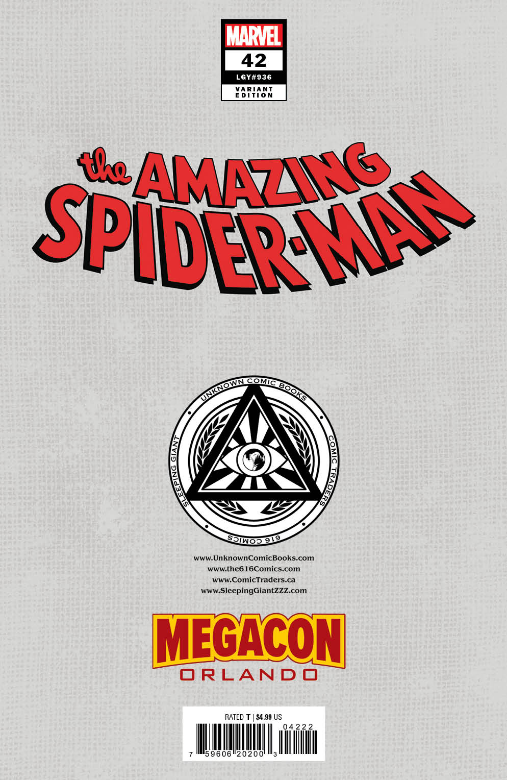 [FOIL] AMAZING SPIDER-MAN #42 [GW] UNKNOWN COMICS EJIKURE EXCLUSIVE VIRGIN MEGACON VAR (02/14/2024)