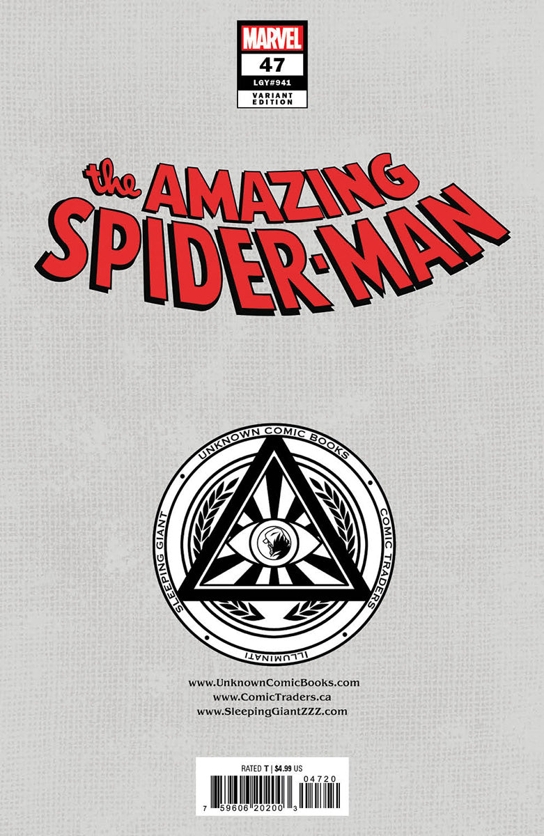 AMAZING SPIDER-MAN #47 UNKNOWN COMICS LEIRIX EXCLUSIVE VAR (04/10/2024)