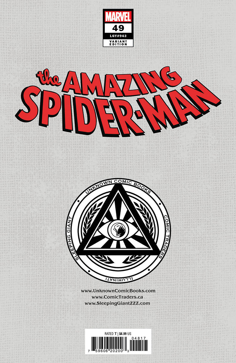 AMAZING SPIDER-MAN #49 UNKNOWN COMICS SABINE RICH EXCLUSIVE VAR [BH] (05/08/2024)