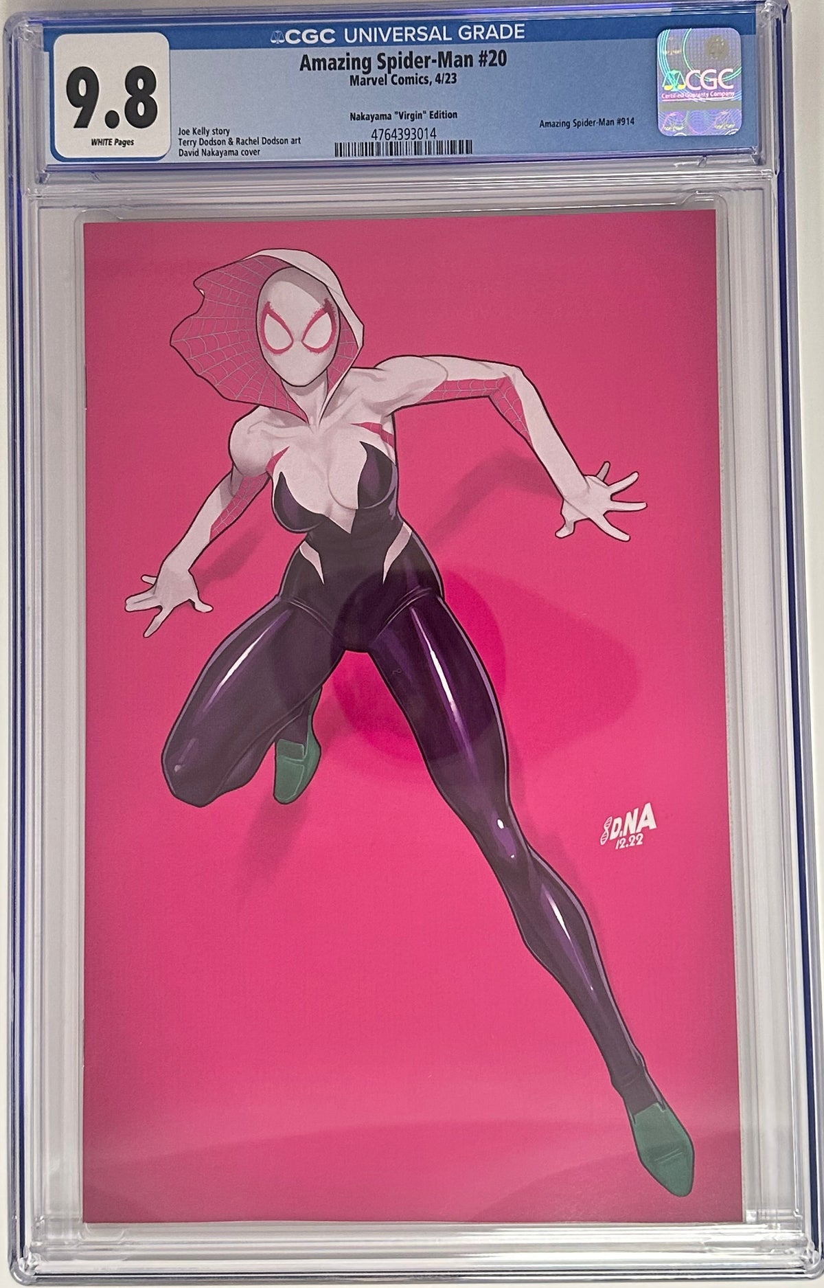 AMAZING SPIDER-MAN #20 CGC 9.8 BLUE LABEL DAVID NAKAYAMA EXCLUSIVE VIRGIN VAR [IN STOCK]