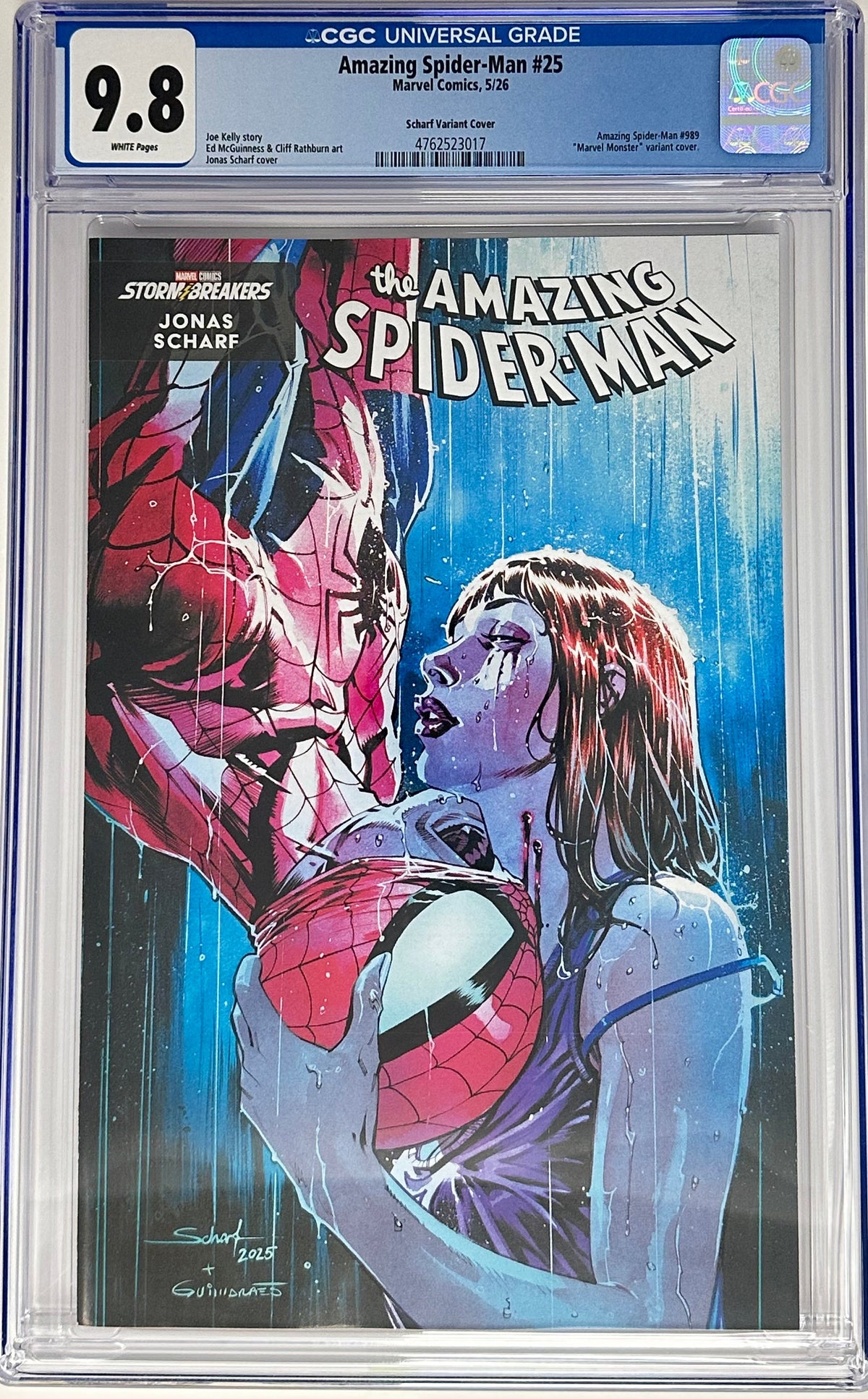 AMAZING SPIDER-MAN #25 CGC 9.8 BLUE LABEL JONAS SCHARF VAR [IN STOCK]
