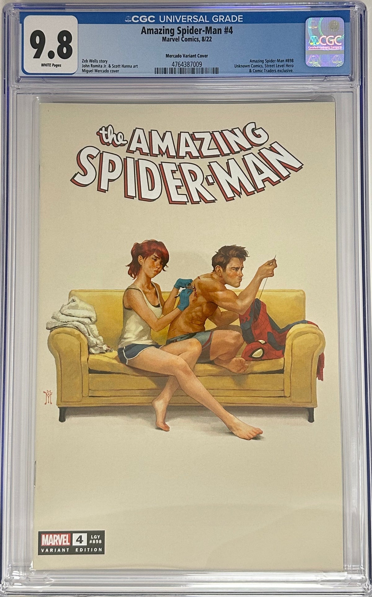 AMAZING SPIDER-MAN #4 CGC 9.8 BLUE LABEL MIGUEL MERCADO EXCLUSIVE VAR [IN STOCK]