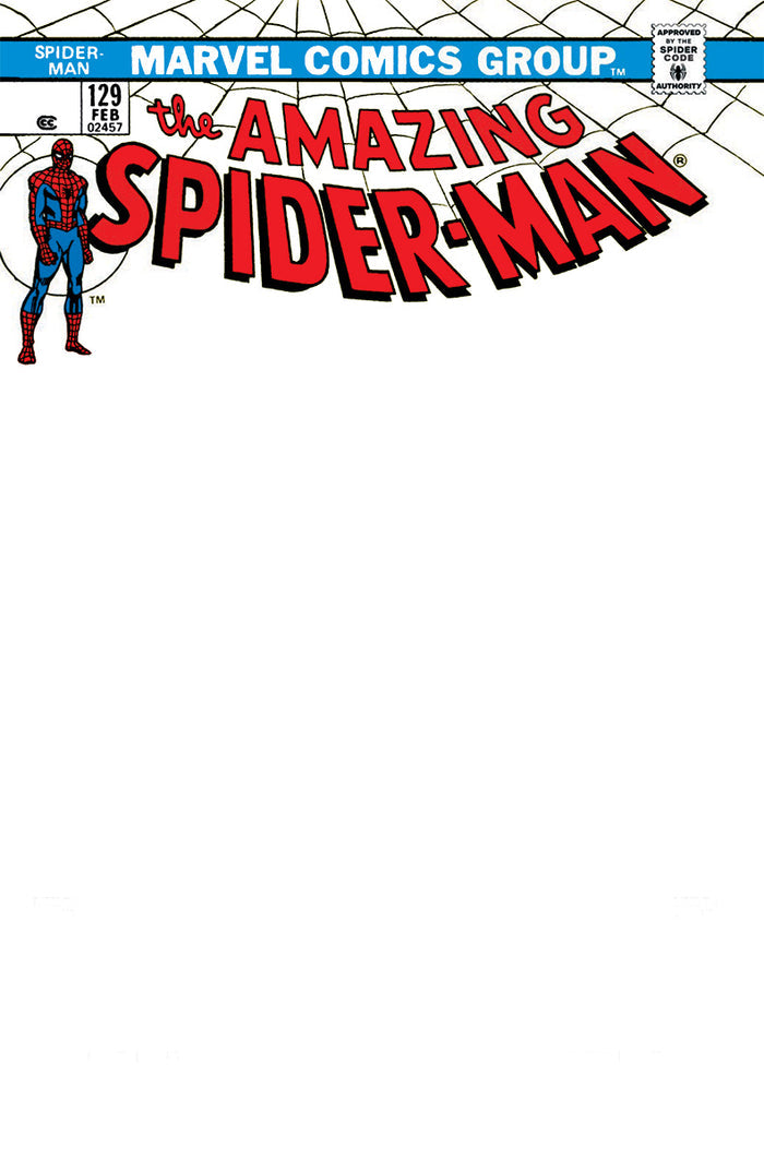 [10 PACK] AMAZING SPIDER-MAN 129 UNKNOWN COMICS FACSIMILE EDITION EXCLUSIVE BLANK VAR (02/22/2023)