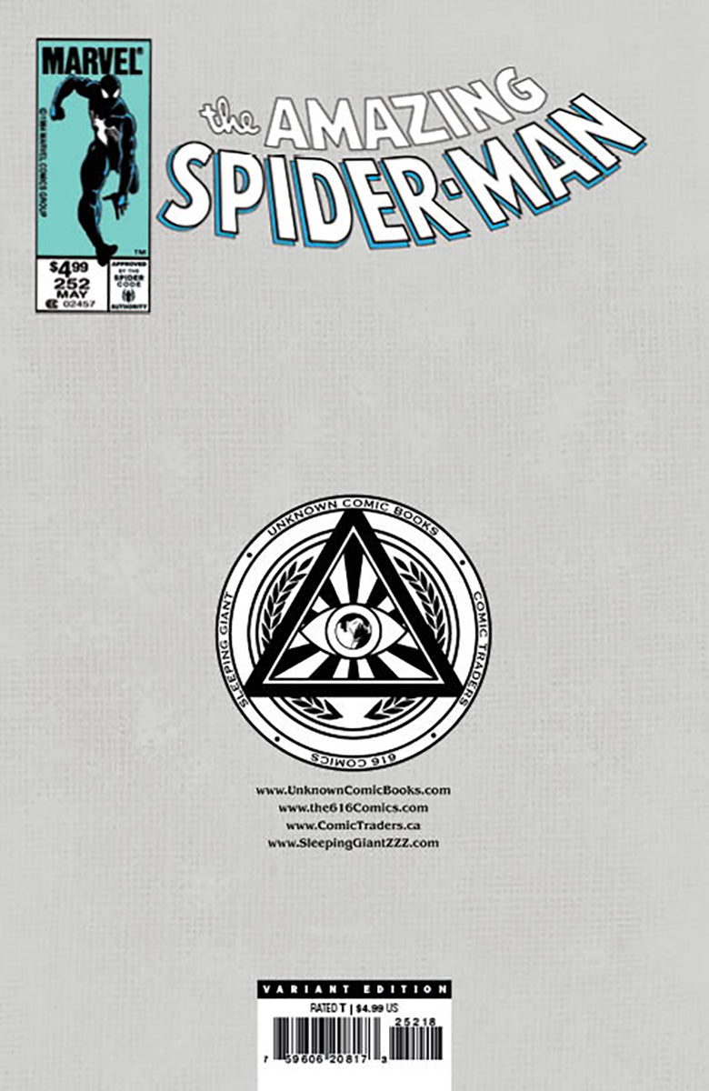 [2 PACK] AMAZING SPIDER-MAN #252 FACSIMILE EDITION [NEW PRINTING] UNKNOWN COMICS KAARE ANDREWS EXCLUSIVE VAR (01/31/2024)