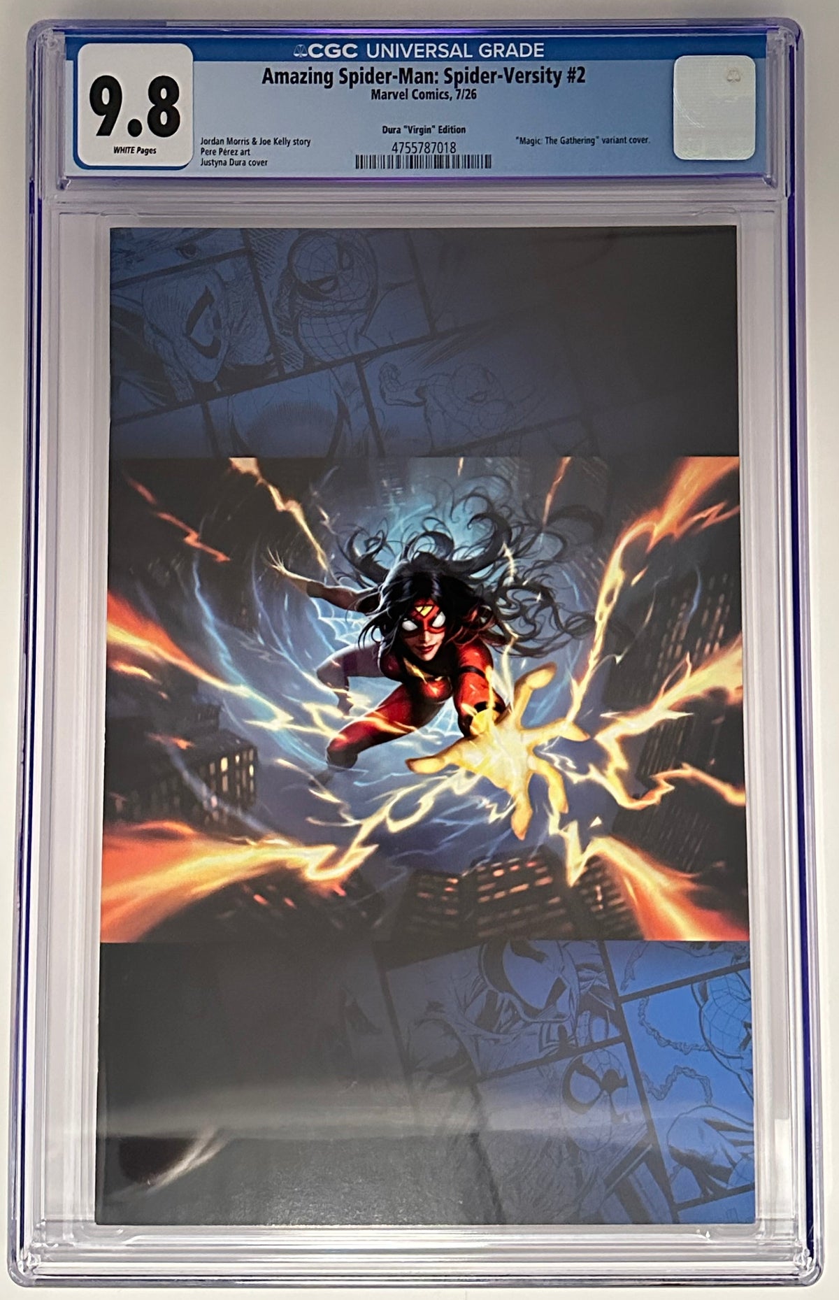 AMAZING SPIDER-MAN: SPIDER-VERSITY #2 CGC 9.8 BLUE LABEL JUSTYNA DURA 1:50 VIRGIN VAR [IN STOCK]