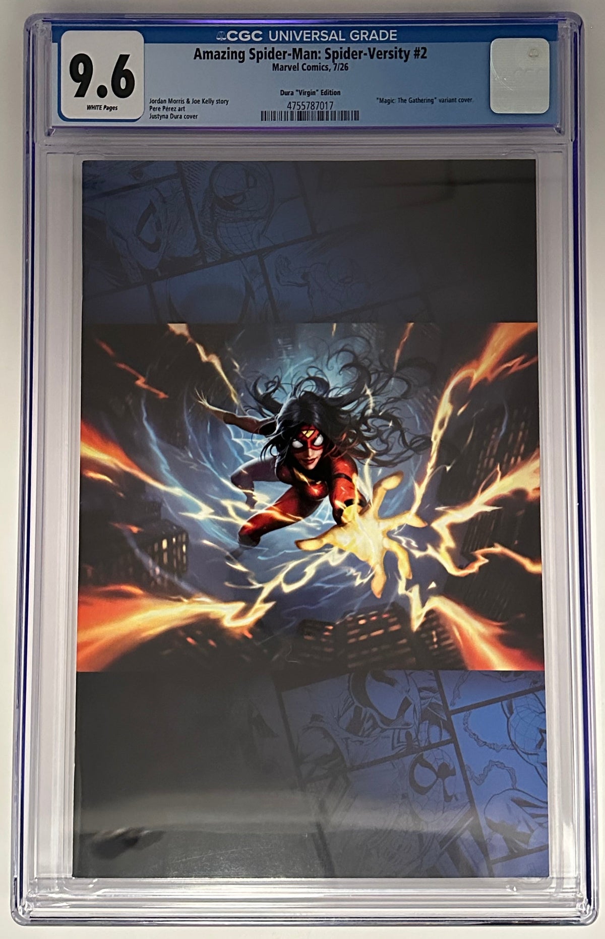 AMAZING SPIDER-MAN: SPIDER-VERSITY #2 CGC 9.6 BLUE LABEL JUSTYNA DURA 1:50 VIRGIN VAR [IN STOCK]