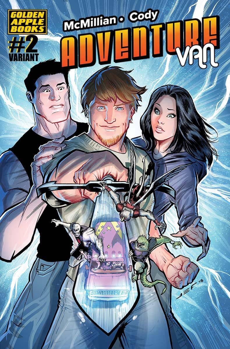 ADVENTURE VAN #2 (OF 5) Variant B Golden Apple Books Juan Ferreyra Variant Michael McMillian (09/26/2018)