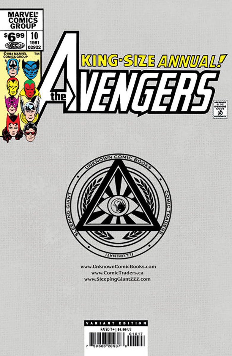 [4 PACK] AVENGERS ANNUAL #10 UNKNOWN COMICS NAKAYAMA/SZERDY EXCLUSIVE VAR FACSIMILE EDITION (05/29/2024)