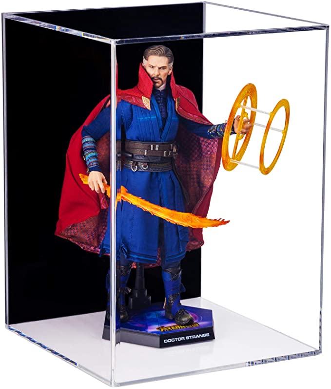 Versatile Acrylic Display Case with Slide Back and Size Options