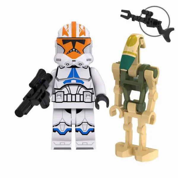 Ahsoka's Clone trooper 332nd Company & Battle Droid Star Wars Lego Minifigures Custom Toys