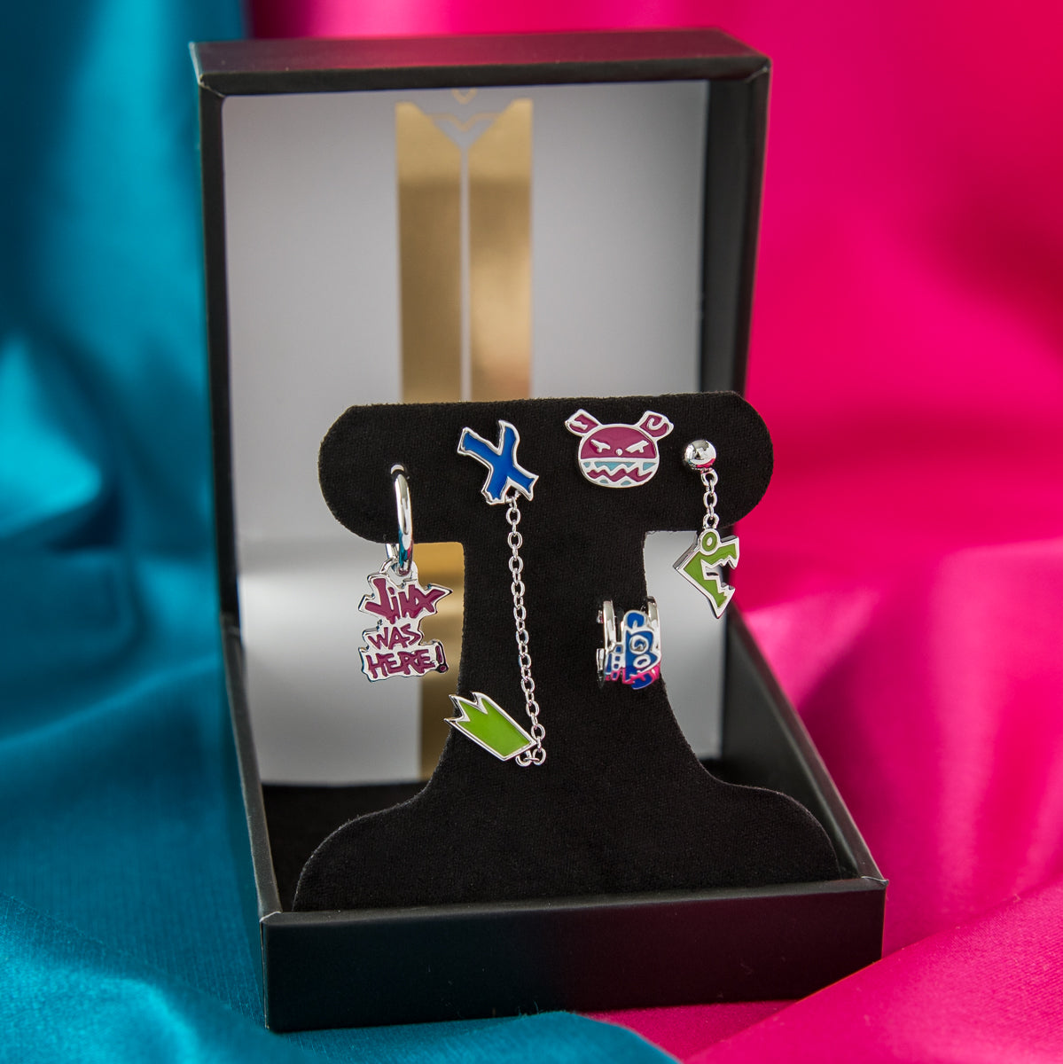League of Legends X RockLove ARCANE Jinx Graffiti Earrings Set