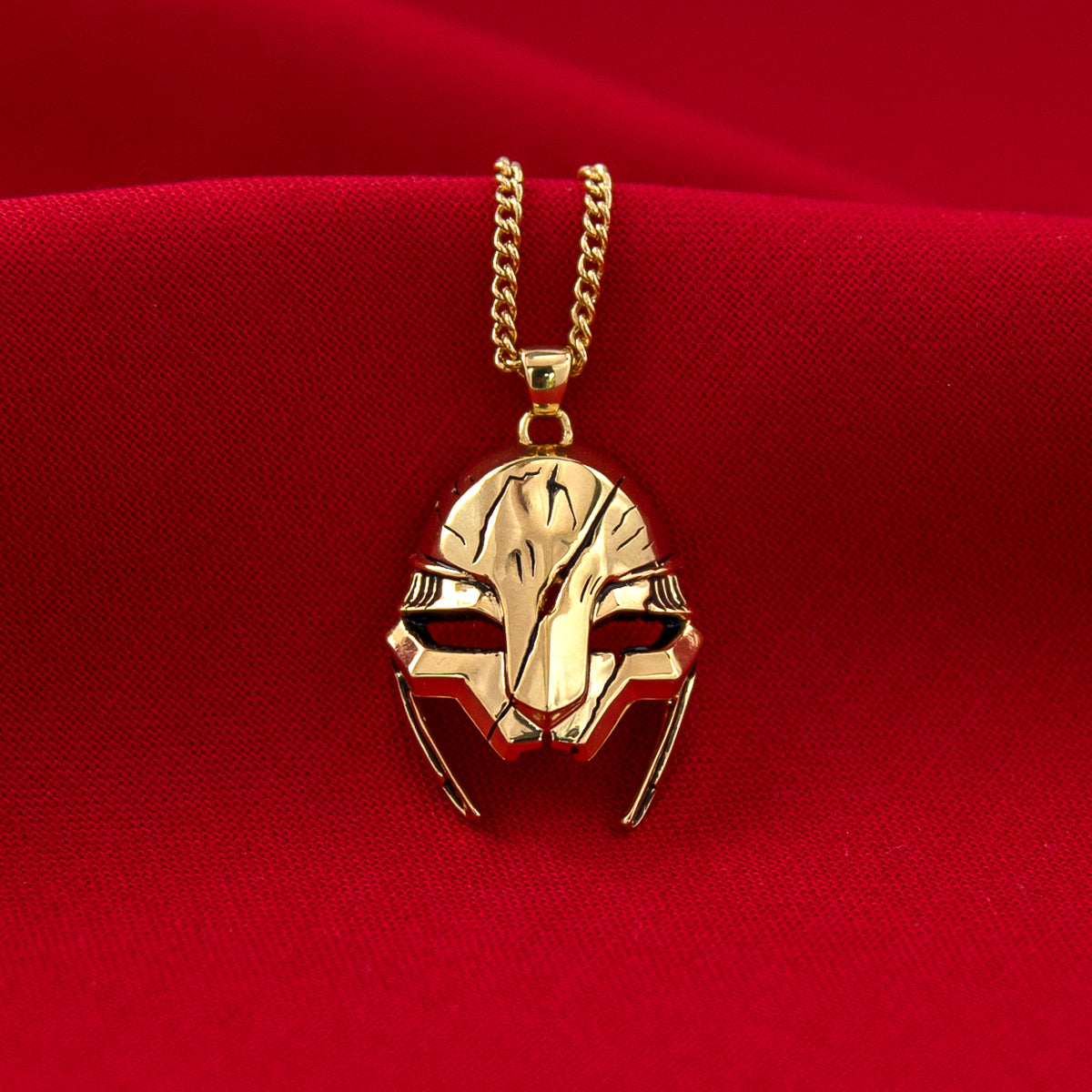League of Legends X RockLove ARCANE Ambessa Mask Necklace