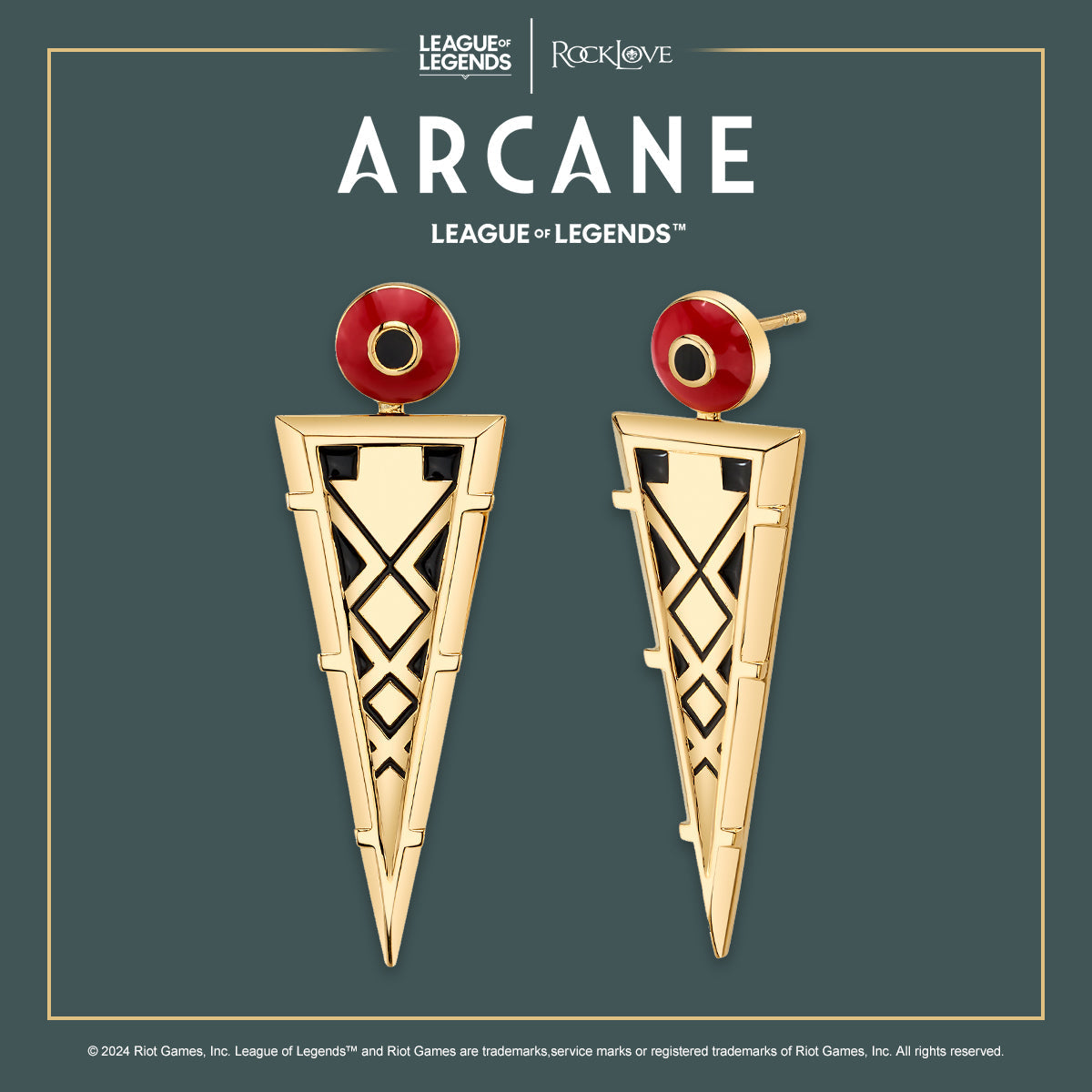 League of Legends X RockLove ARCANE Ambessa Earrings