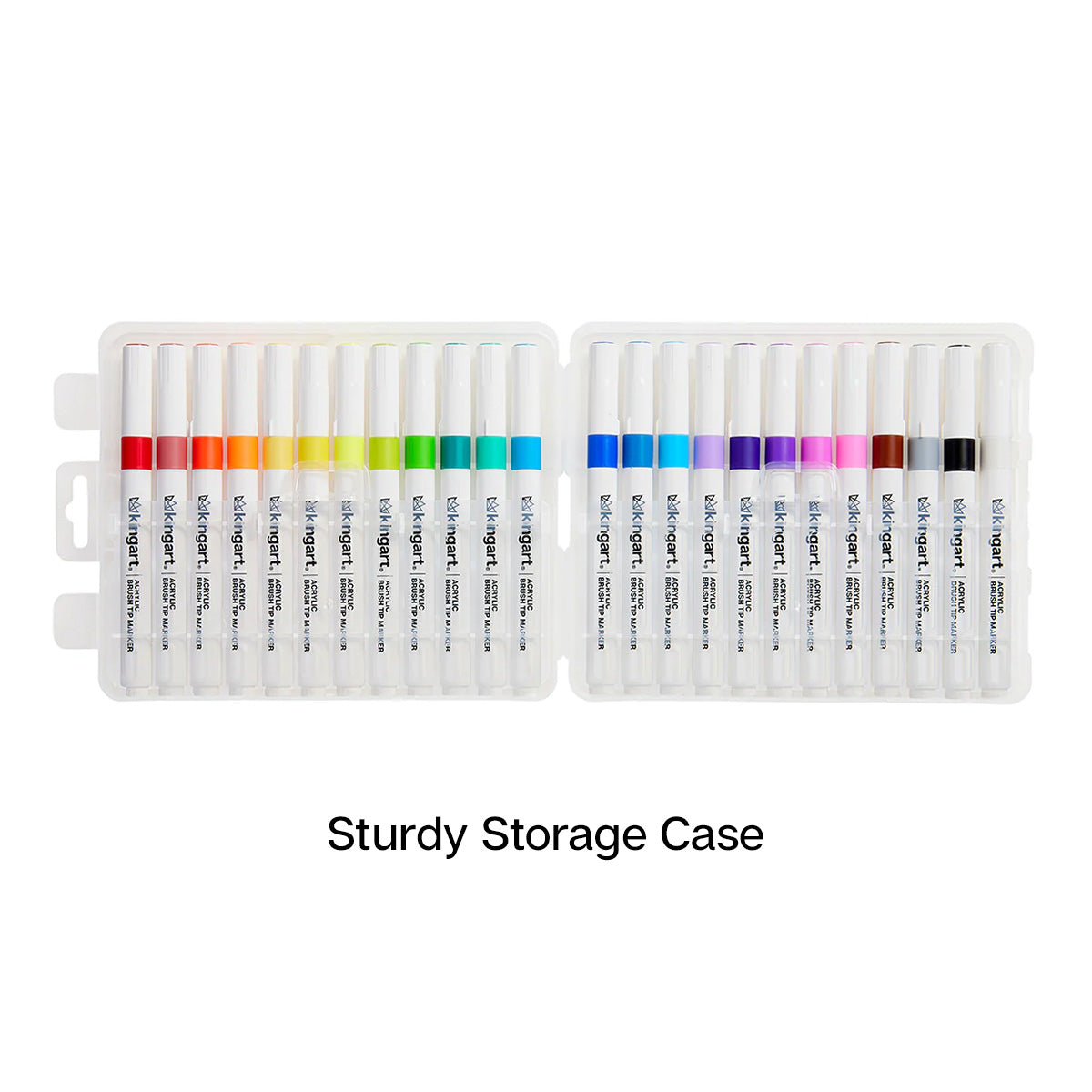 Acrylic Brush Tip Markers 24 Colors