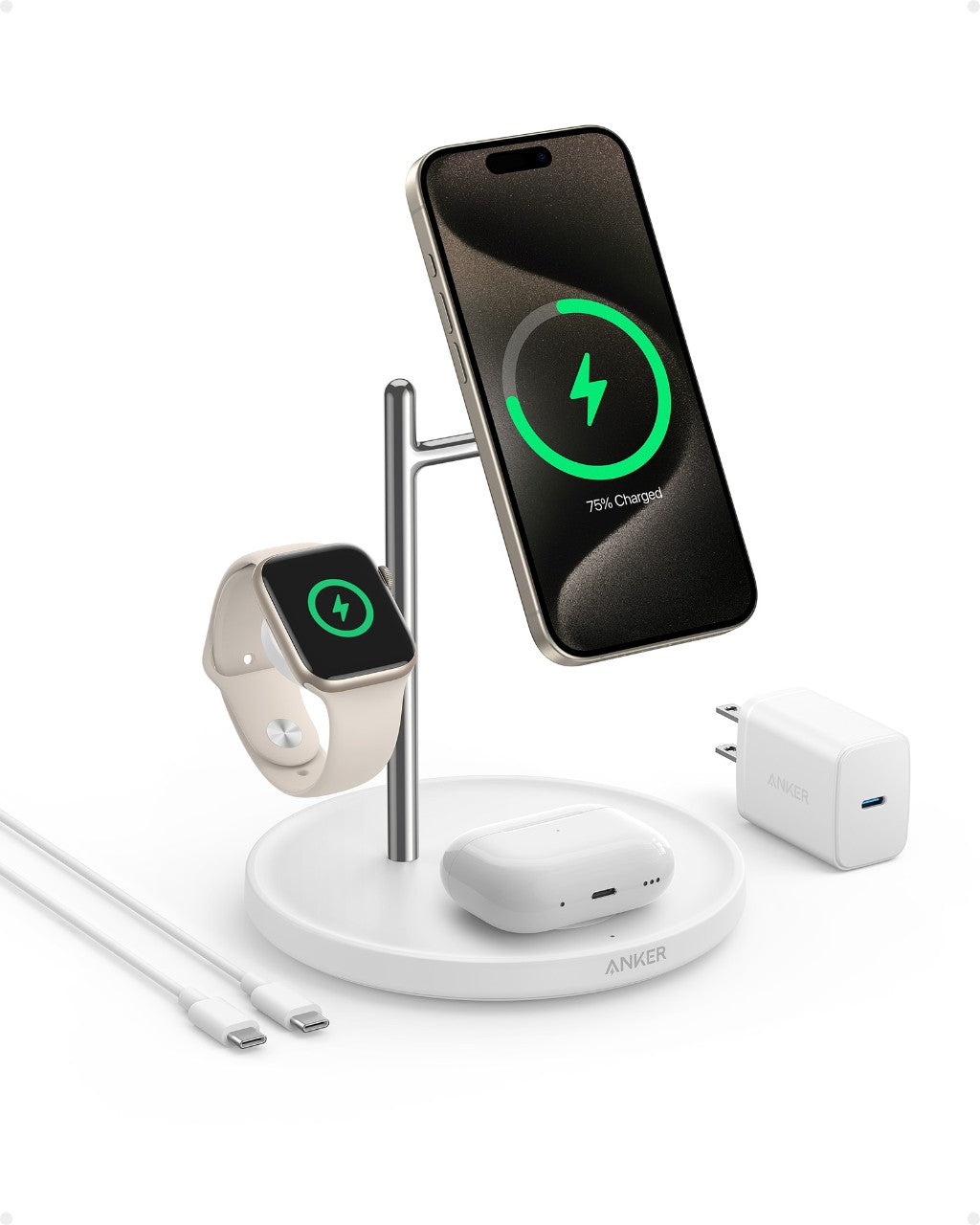 Anker MagGo Wireless Charging Station (3-in-1 Stand)