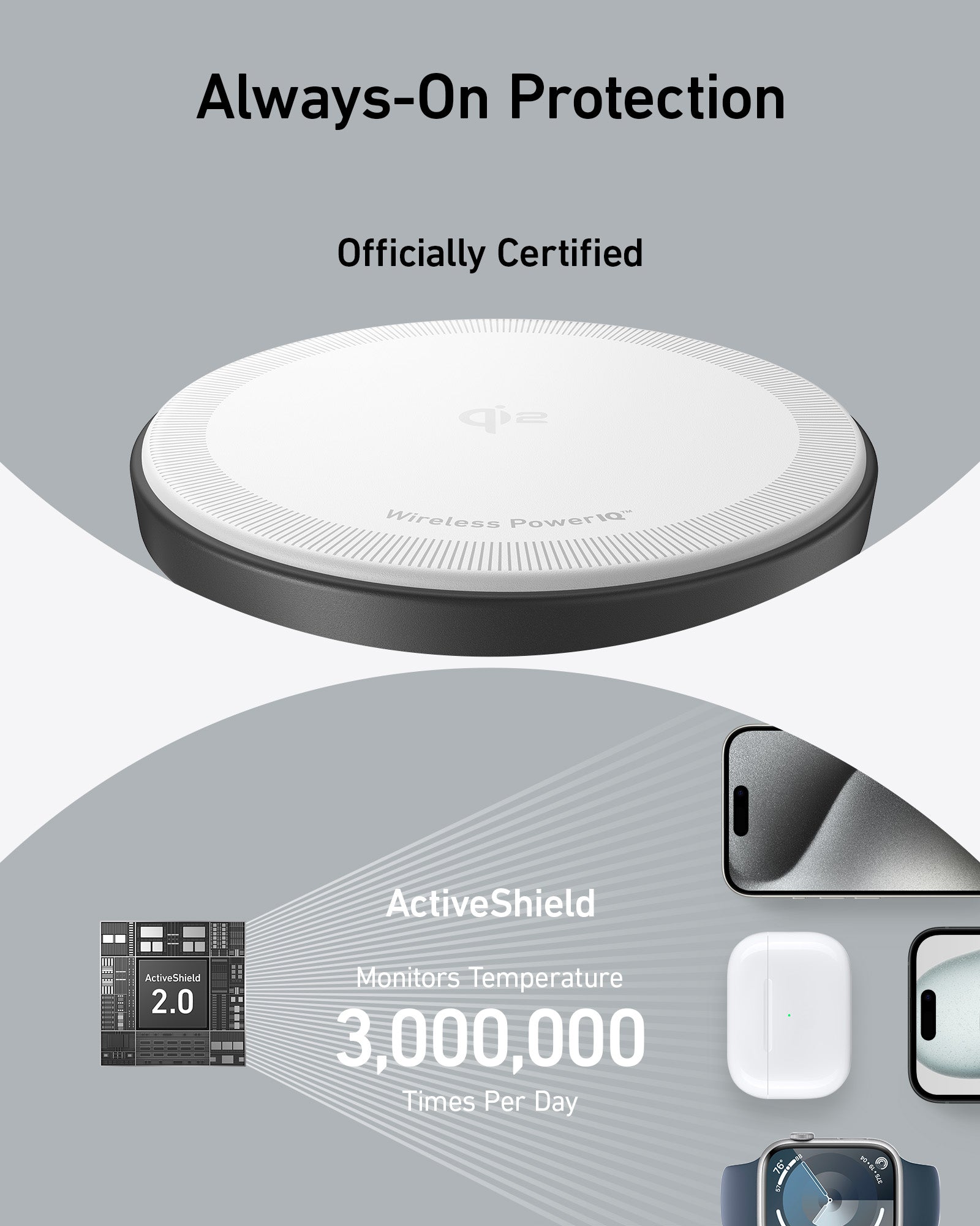 Anker MagGo Wireless Charging Station (3-in-1 Stand)