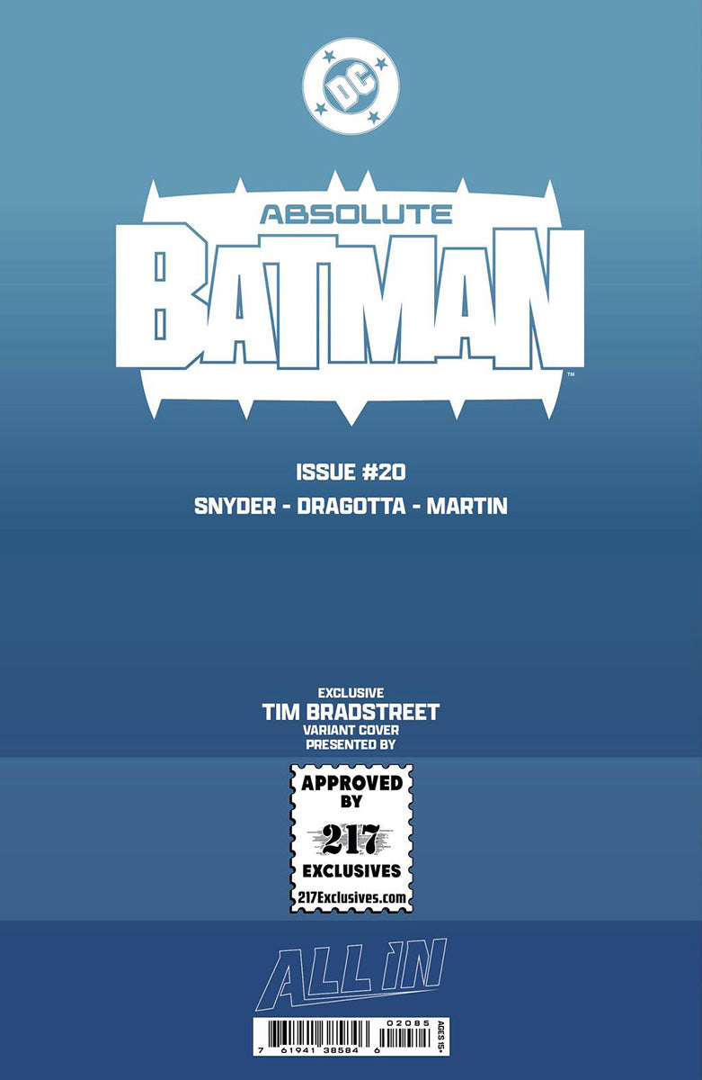 ABSOLUTE BATMAN #20 TIM BRADSTREET EXCLUSIVE VIRGIN VAR (05/13/2026)